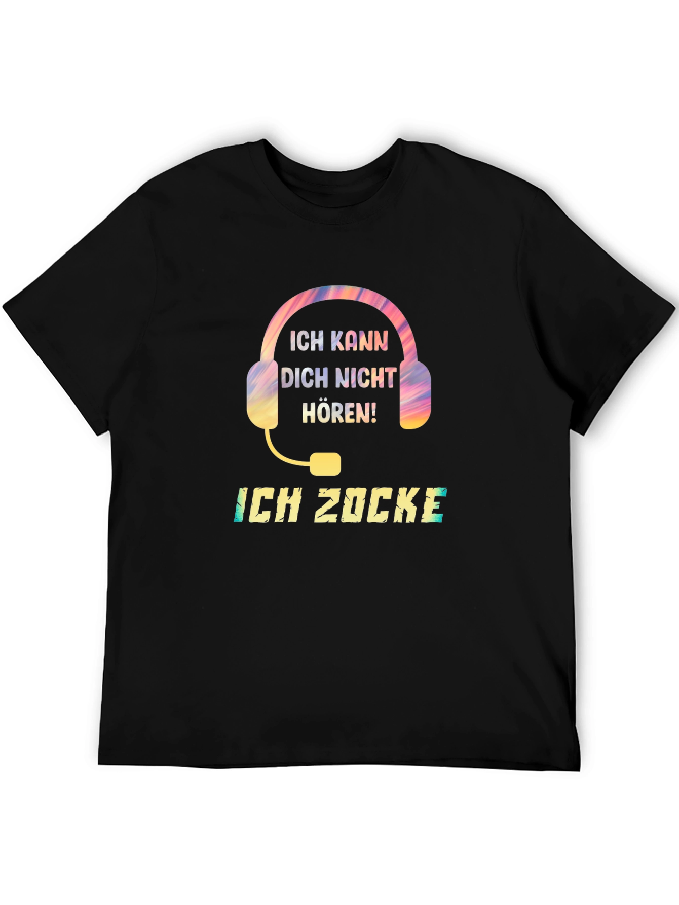 Ich Zocke T-Shirt - Gaming Headset Design