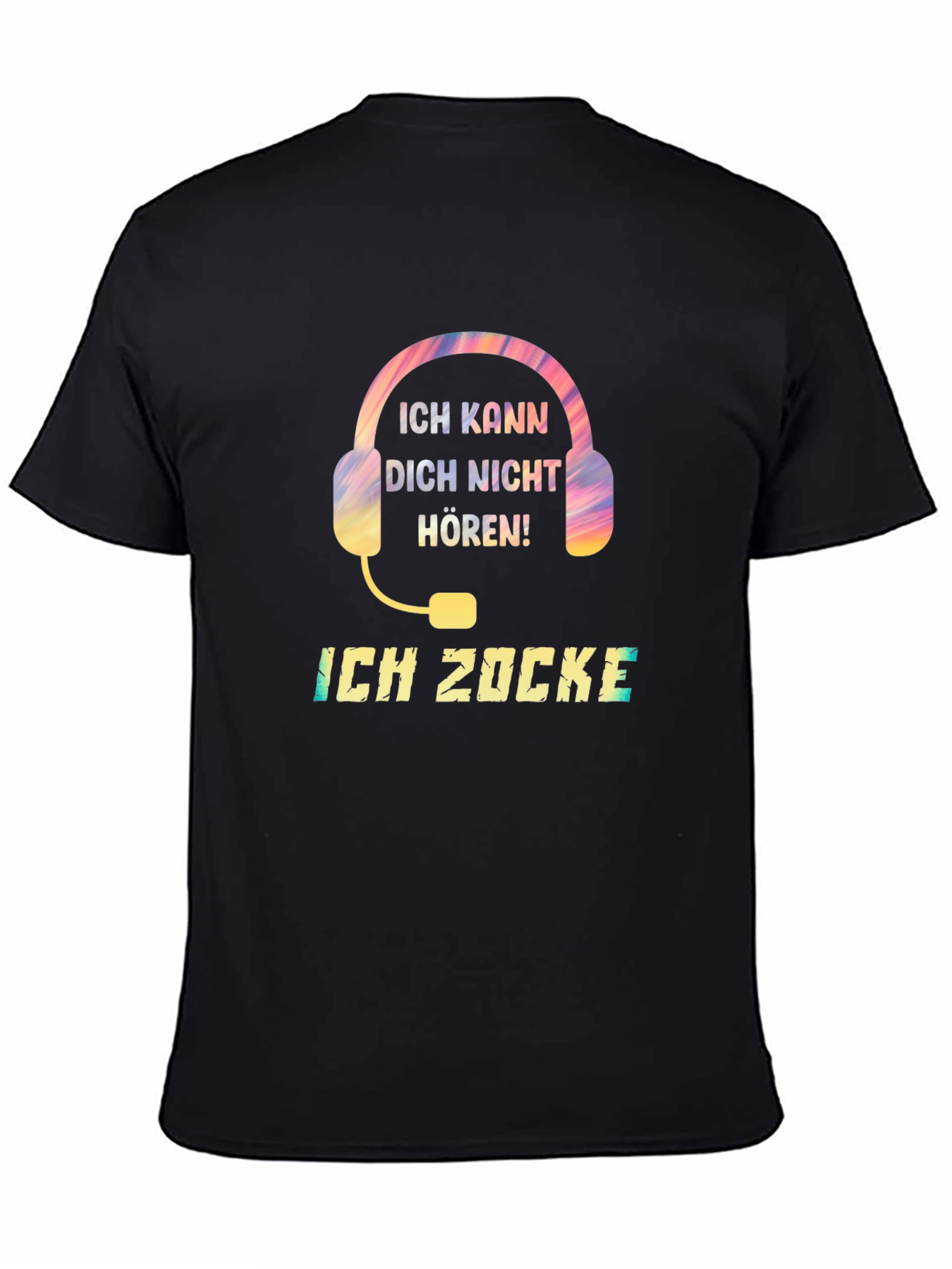Ich Zocke T-Shirt - Gaming Headset Design
