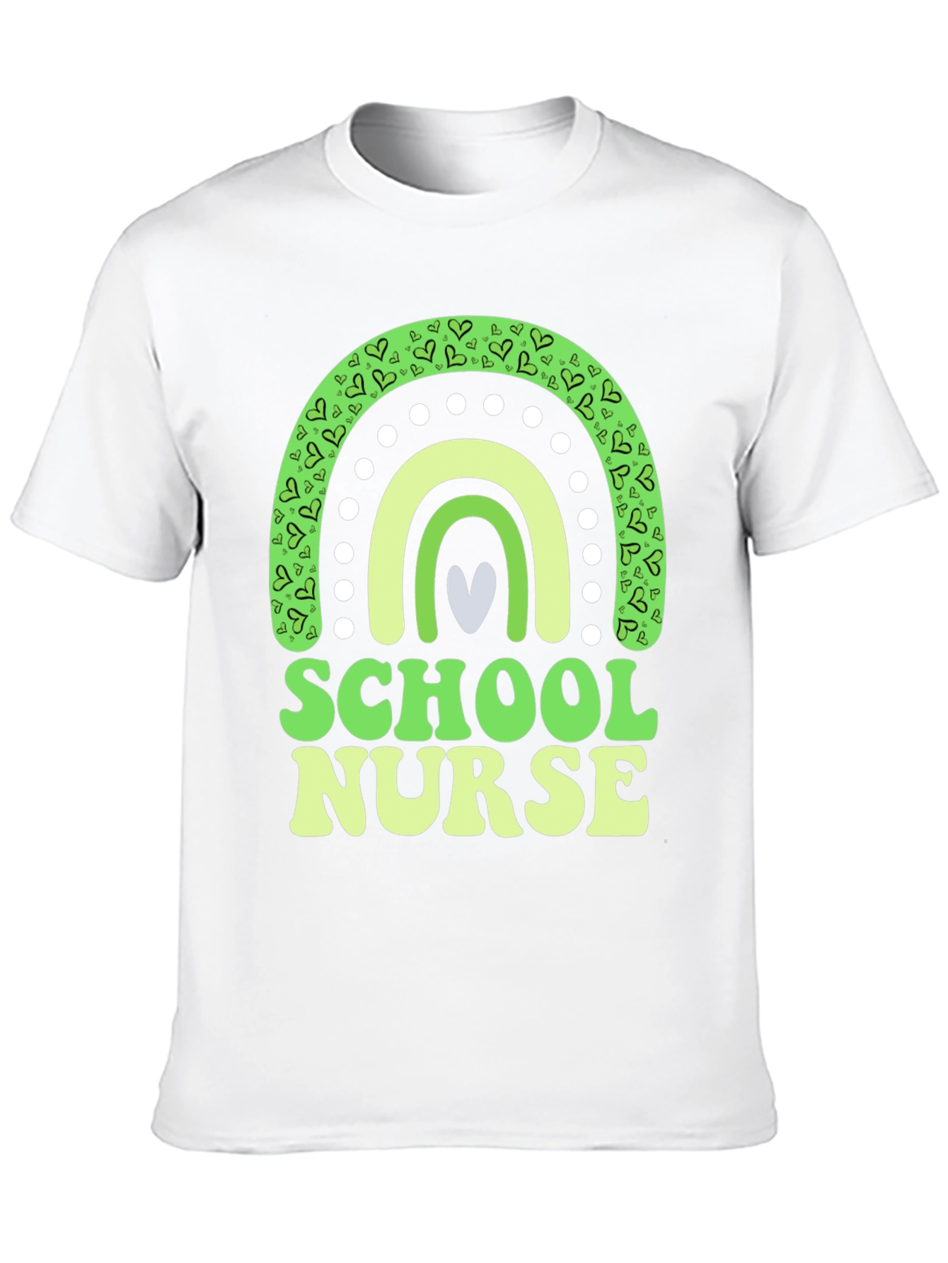 School Nurse St. Patricks Day Rainbow T-Shirt