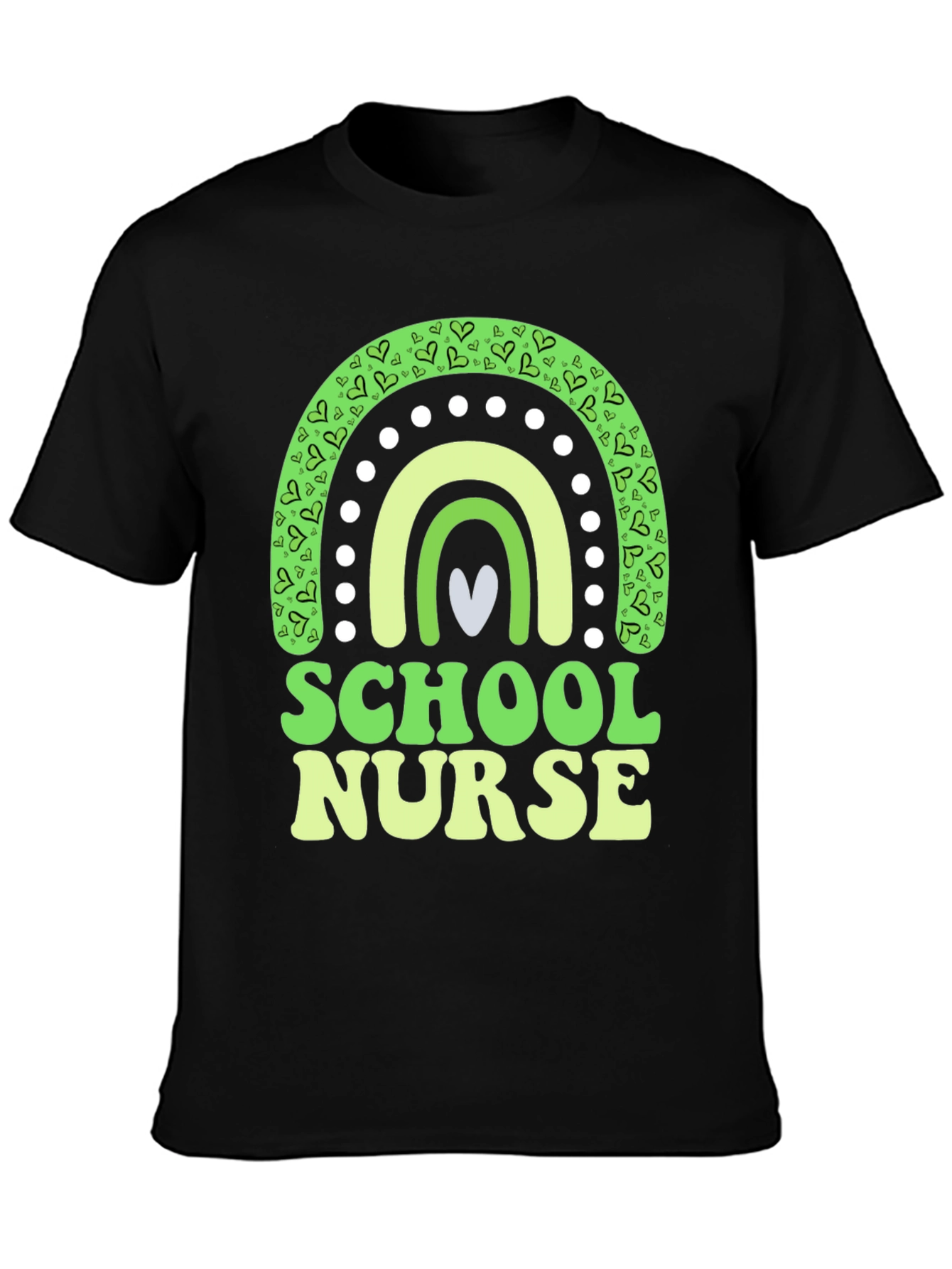 School Nurse St. Patricks Day Rainbow T-Shirt