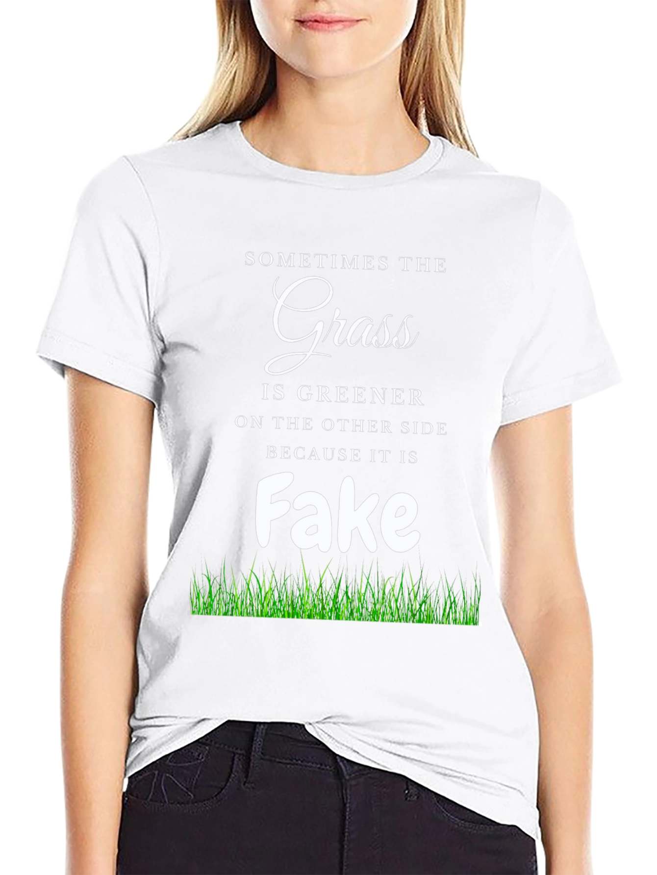 Sometimes The Grass Is Greener Funny T-Shirt