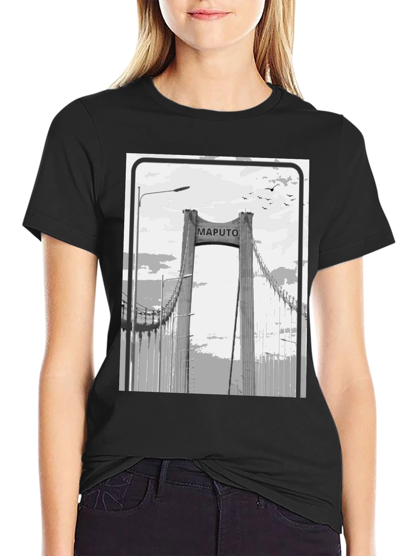 Maputo Bridge Graphic T-Shirt