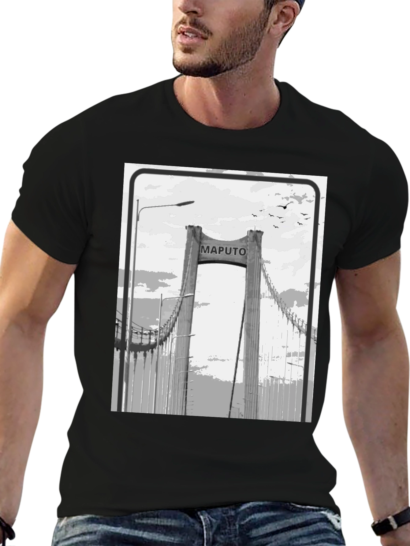 Maputo Bridge Graphic T-Shirt