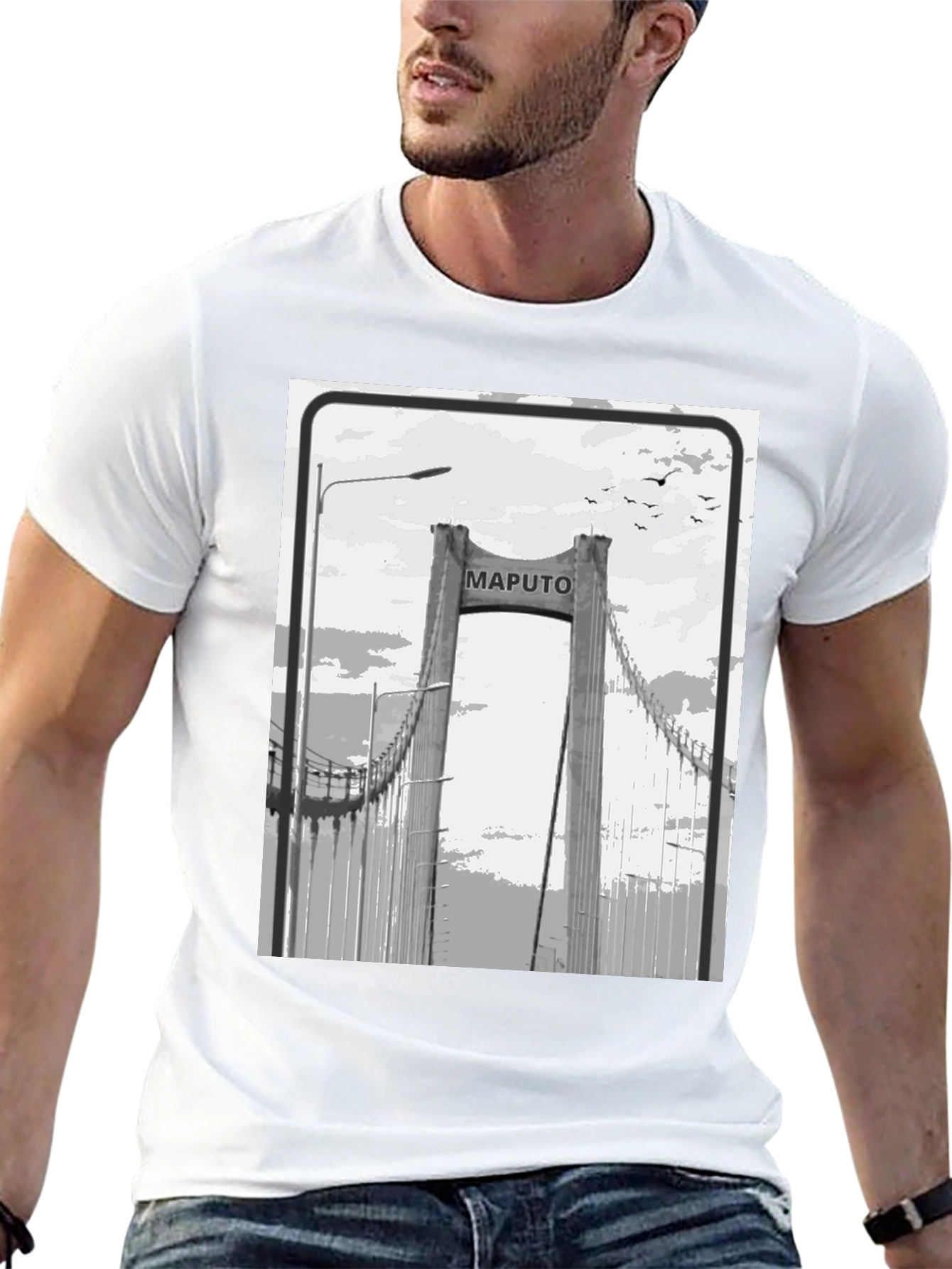 Maputo Bridge Graphic T-Shirt