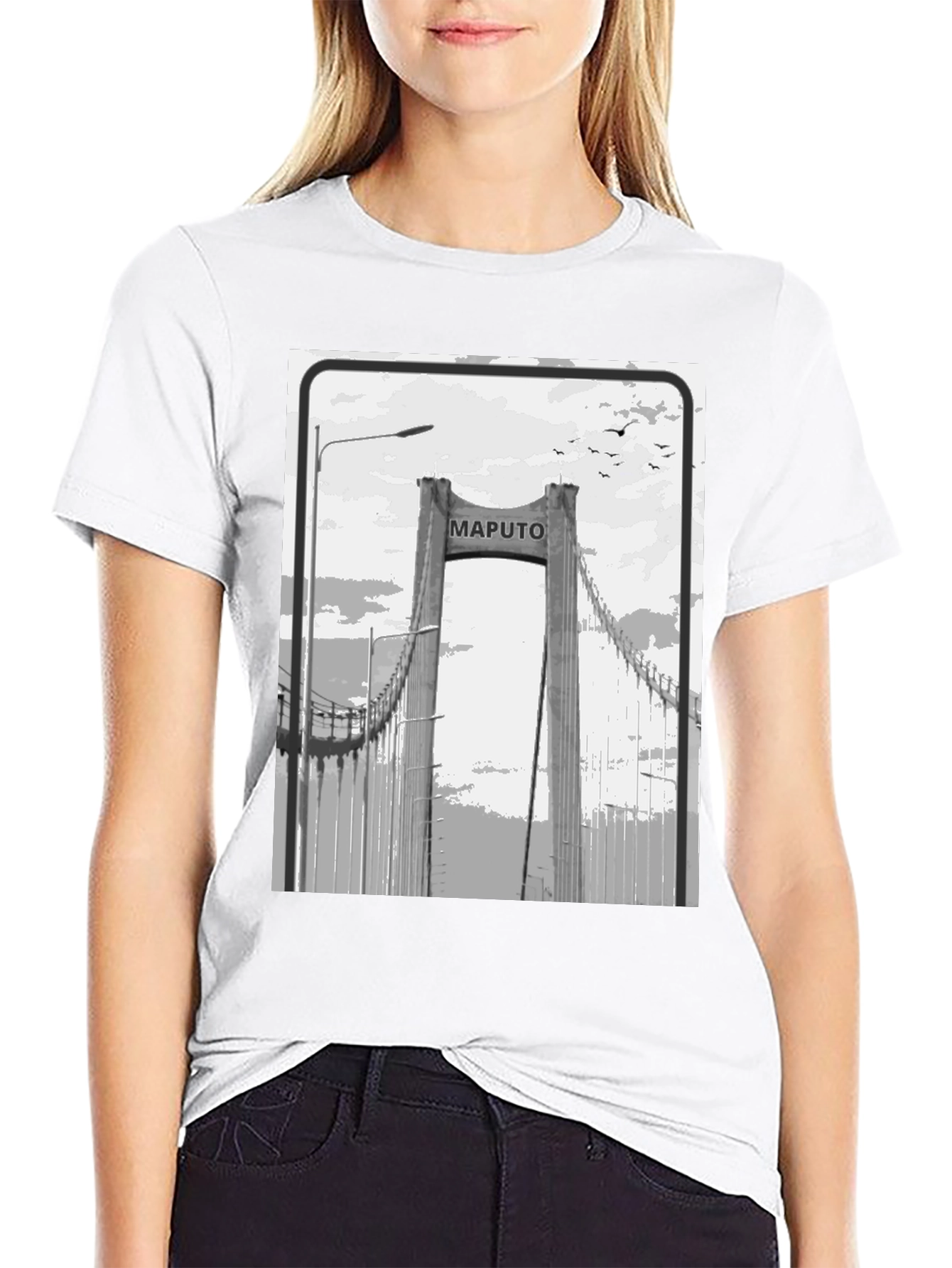 Maputo Bridge Graphic T-Shirt