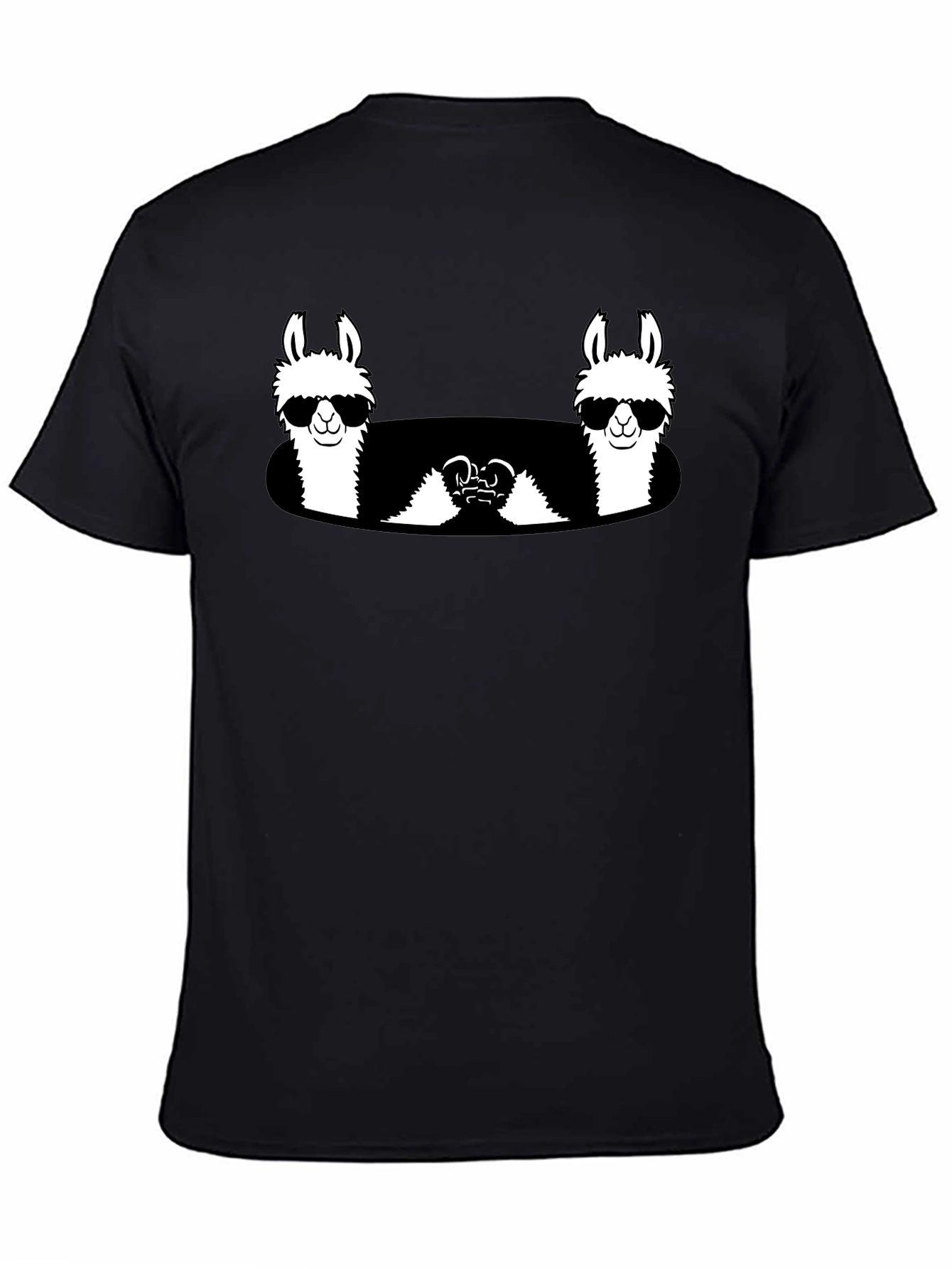 Cool Llama Crew Black T-Shirt