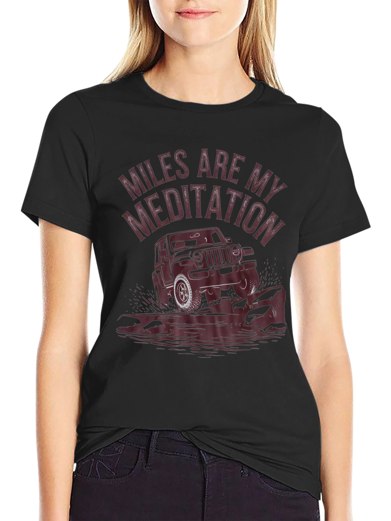 Miles Are My Meditation Jeep T-Shirt