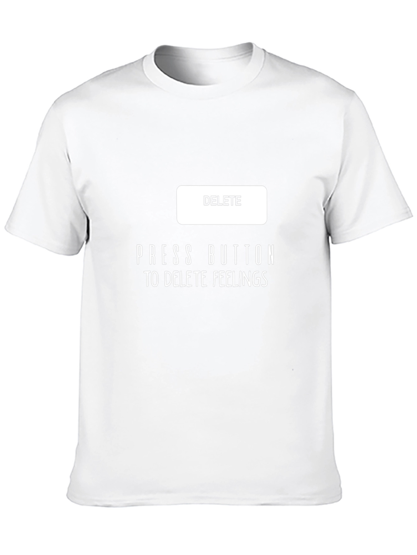 Press Button to Delete Feelings Graphic Tee