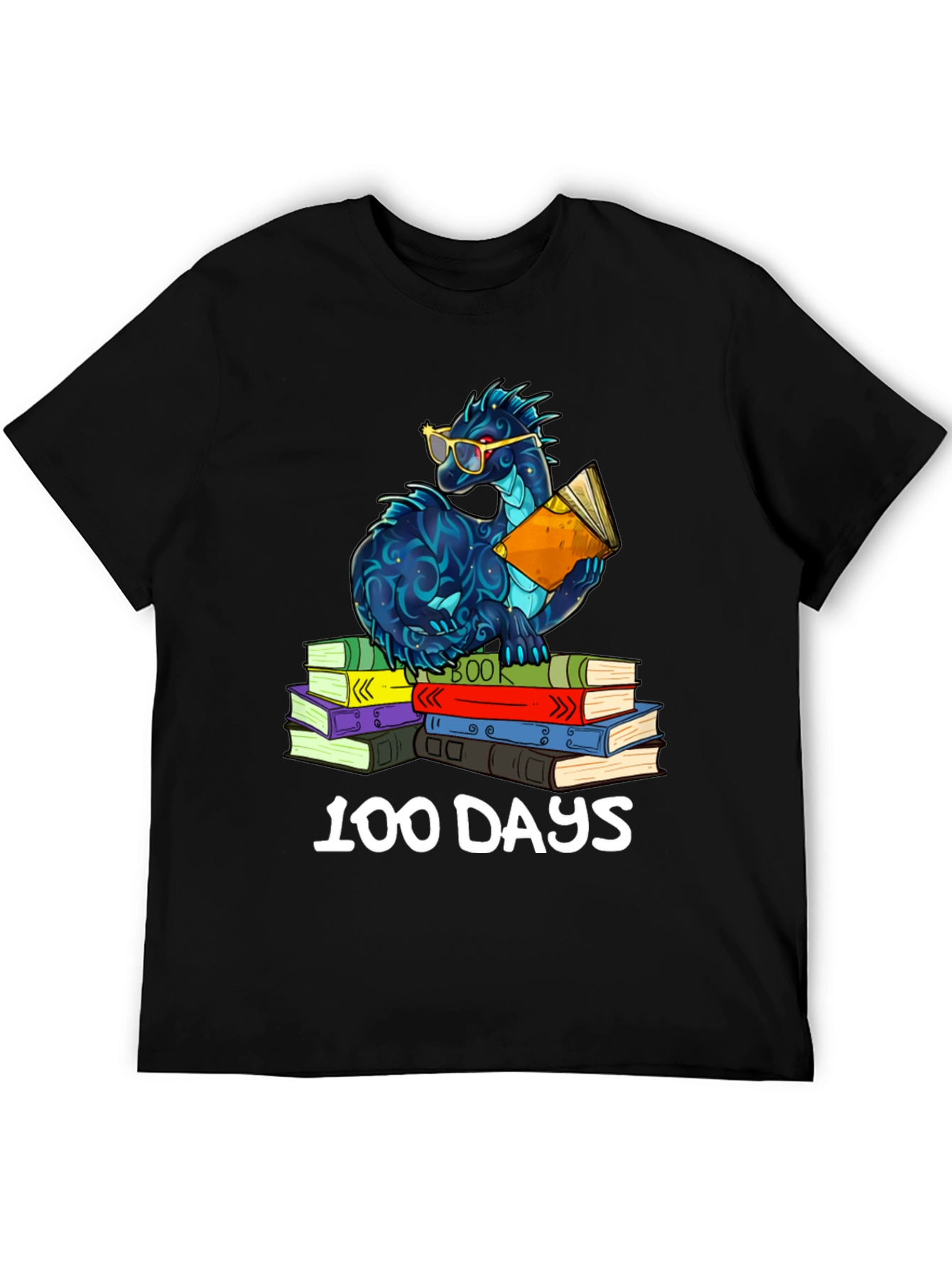 100 Days of School Dragon Reading T-Shirt