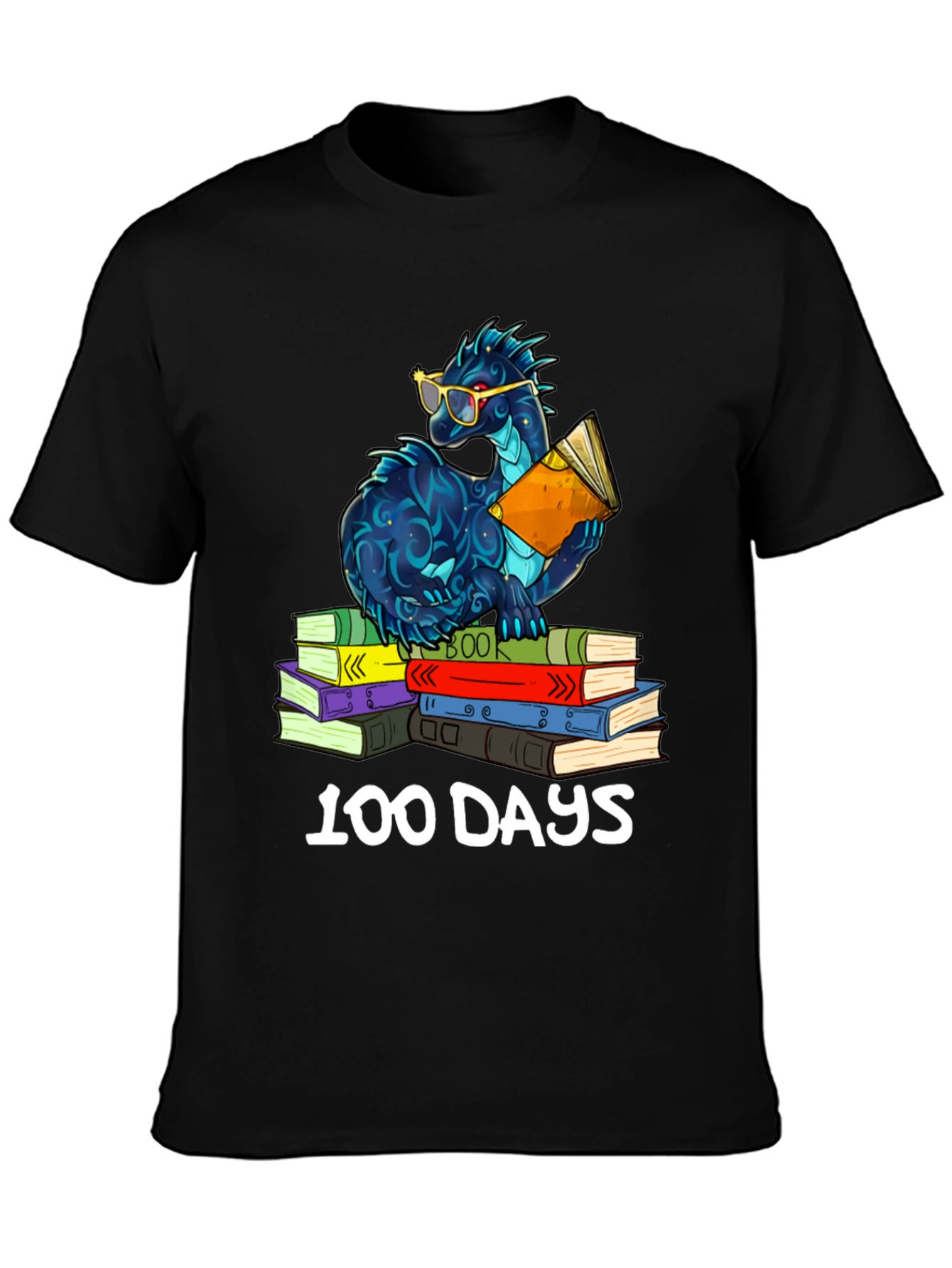 100 Days of School Dragon Reading T-Shirt
