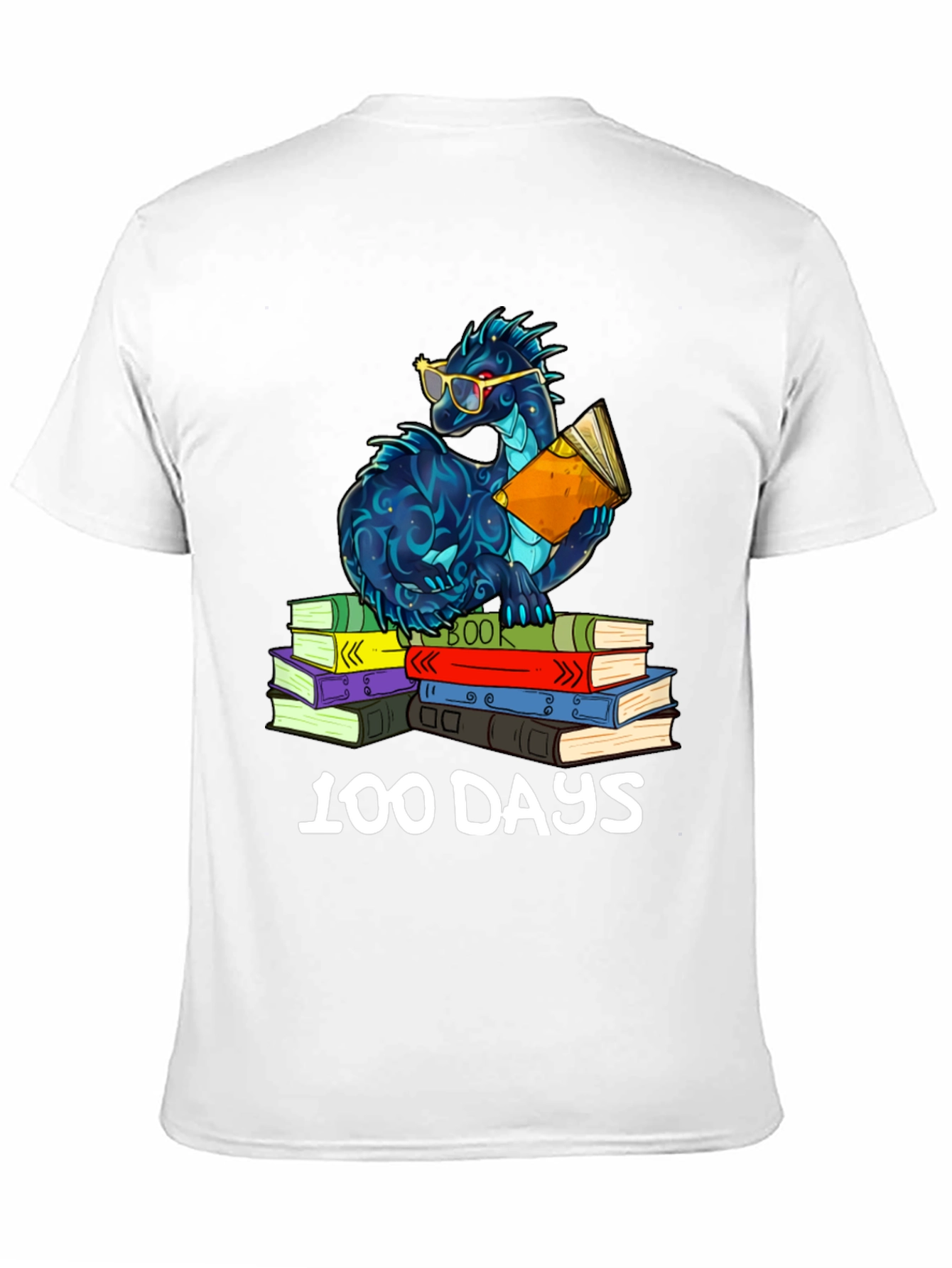 100 Days of School Dragon Reading T-Shirt