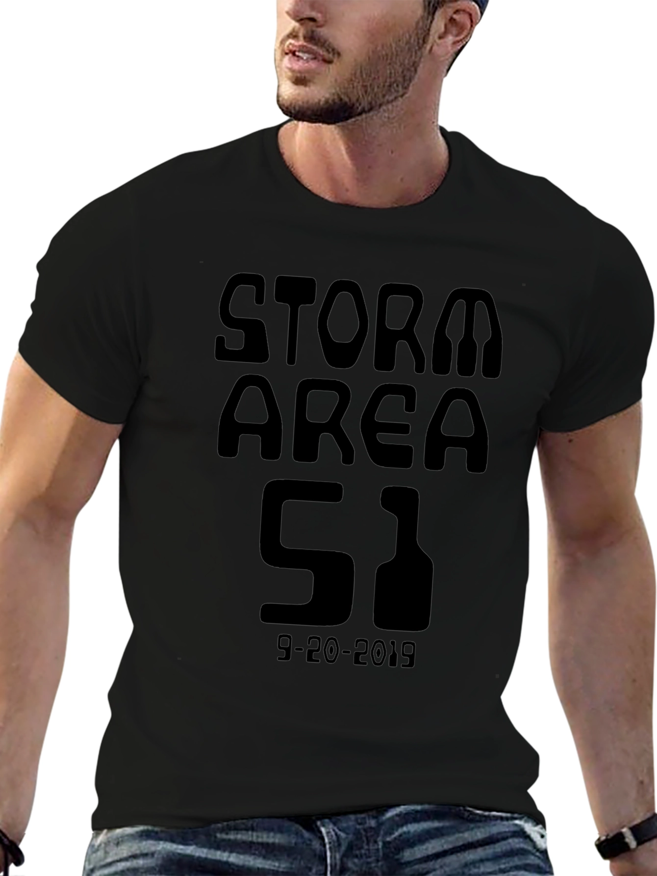 Storm Area 51 T-Shirt - Black Graphic Tee