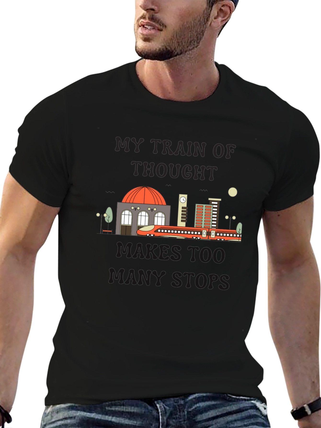 My Train Of Thought Runs Too T-Shirt