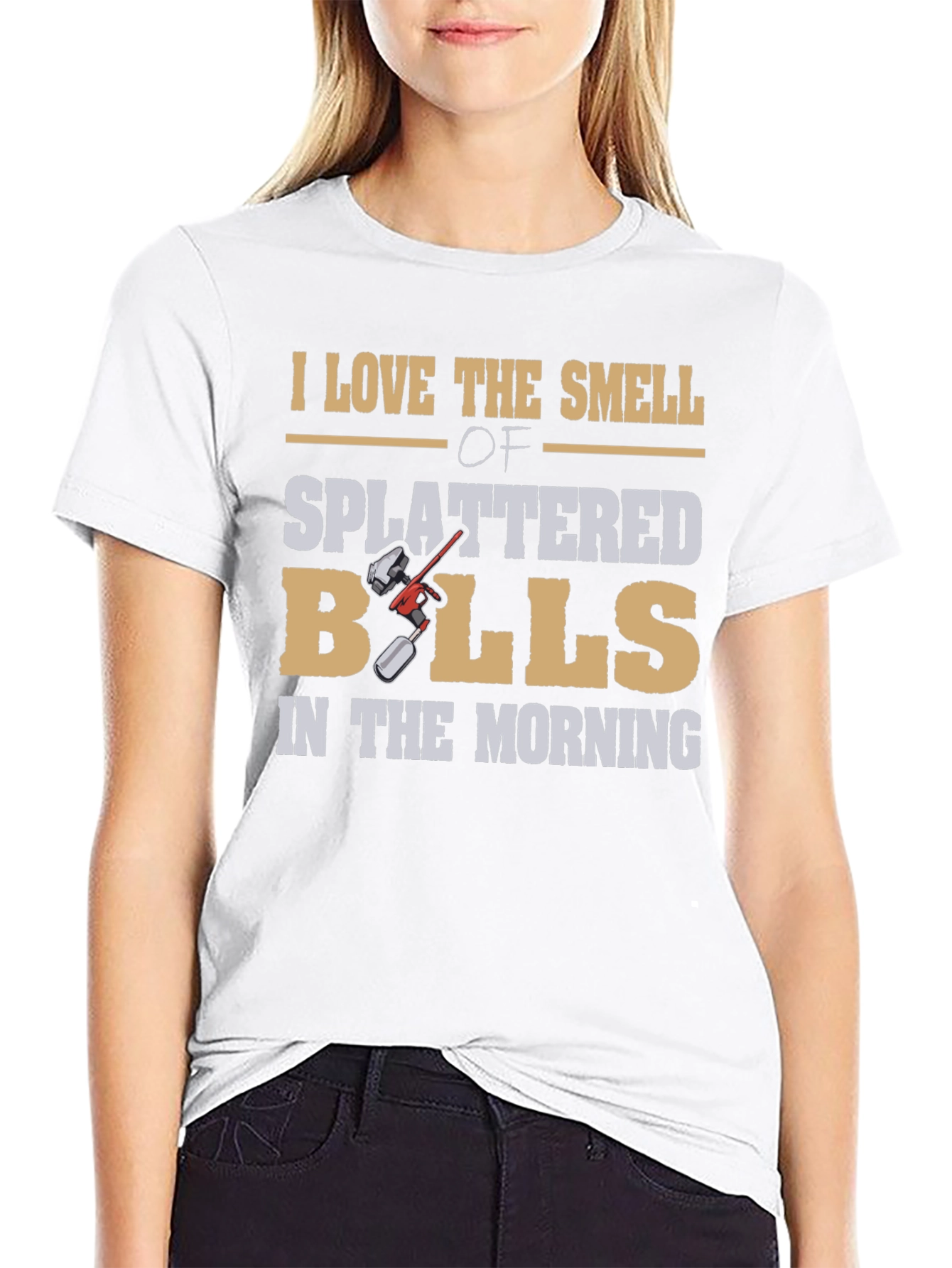 I Love Splattered Balls T-Shirt - Unique Design