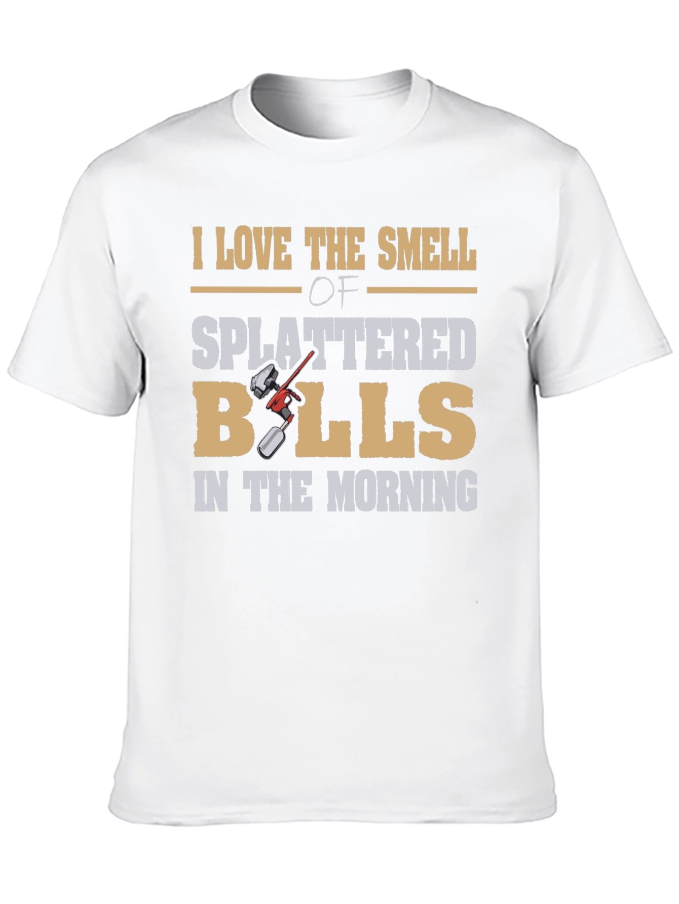 I Love Splattered Balls T-Shirt - Unique Design