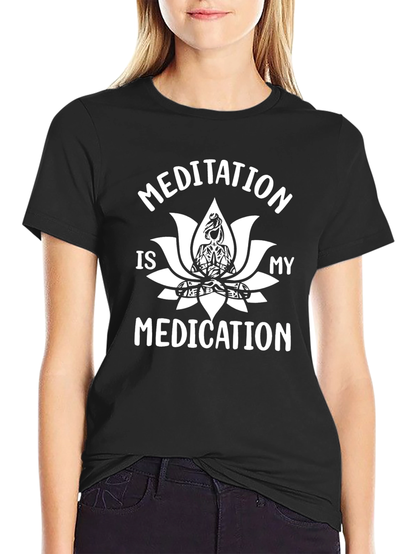 Meditation is My Medication Graphic Tee