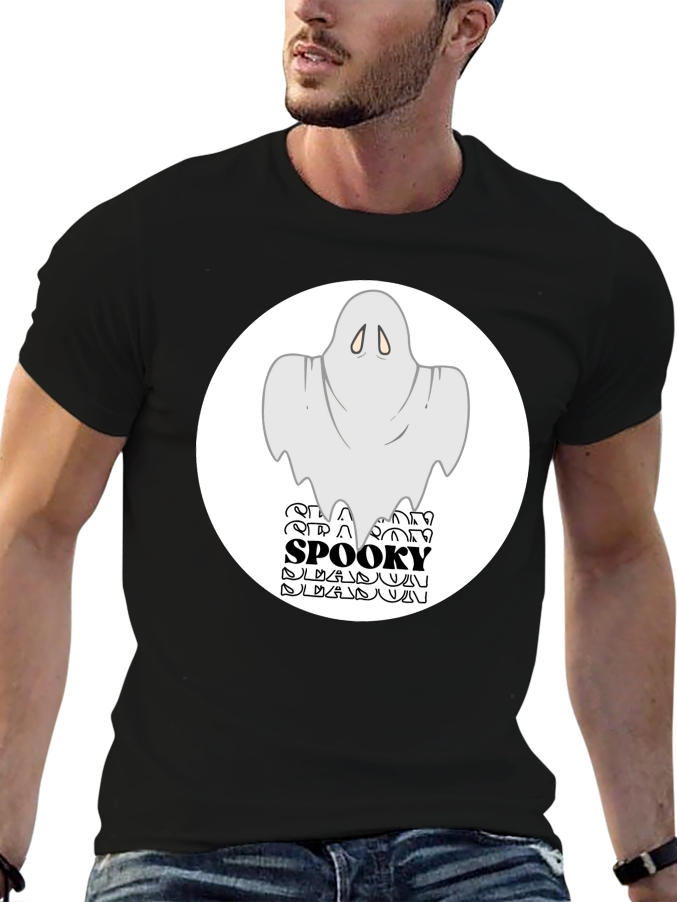 Spooky Season Ghost Graphic T-Shirt