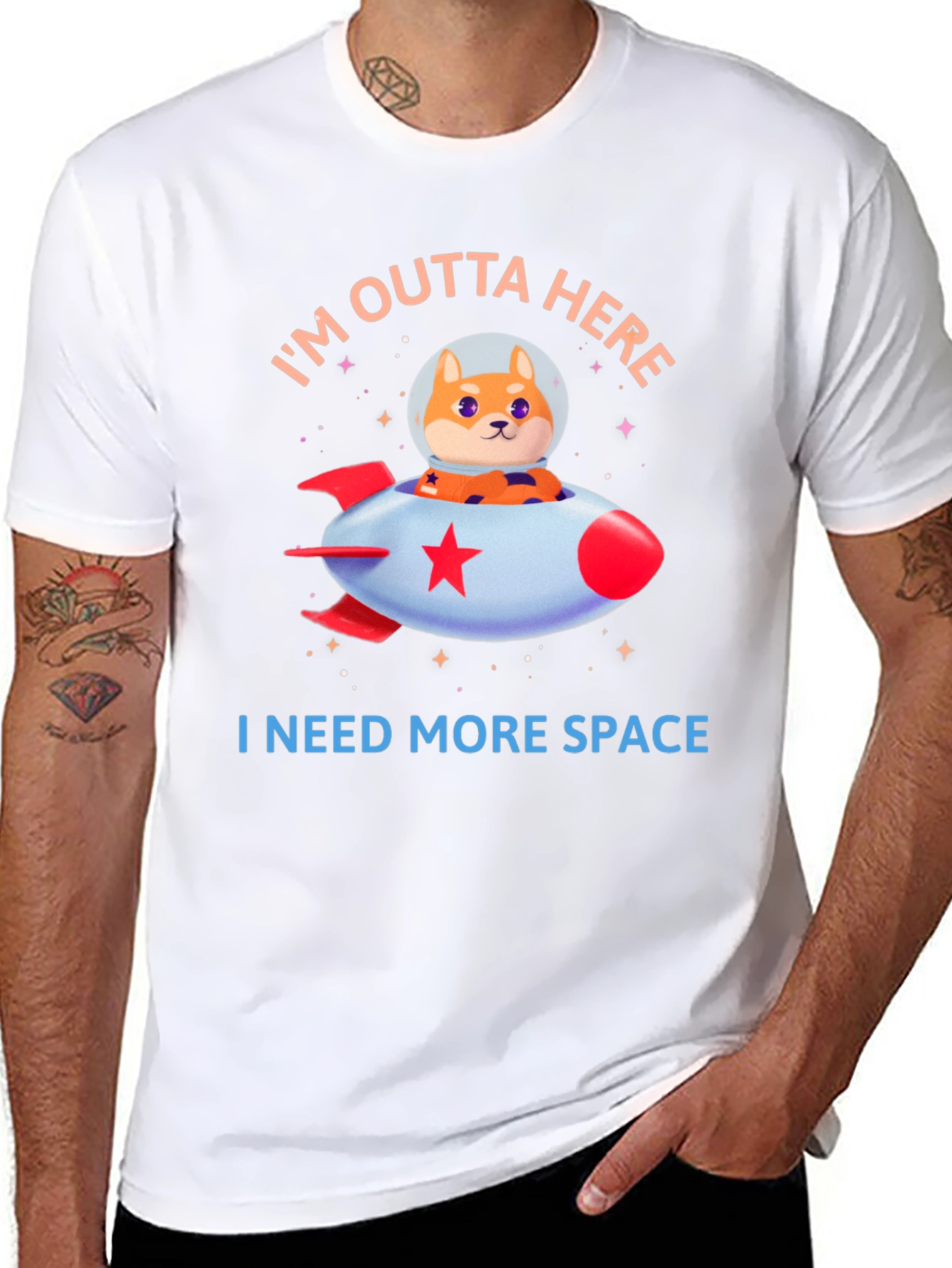 Doge Rocket T-Shirt - Im Outta Here!