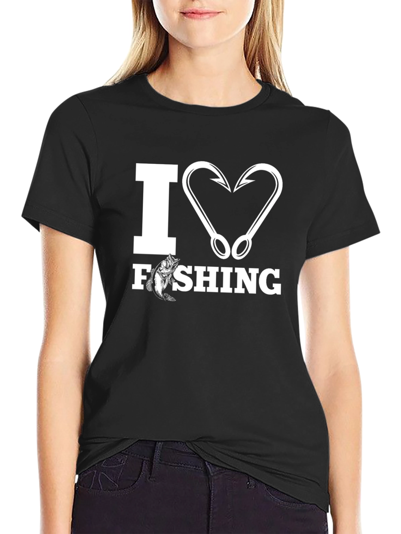 I Heart Fishing Graphic T-Shirt