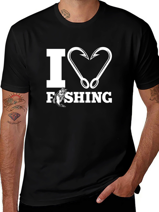 I Heart Fishing Graphic T-Shirt