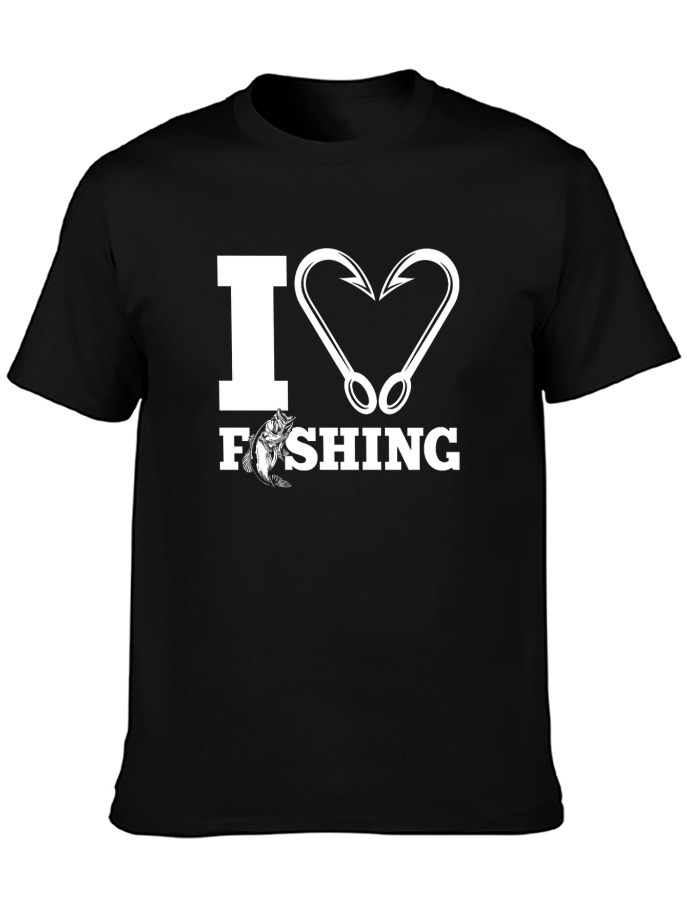 I Heart Fishing Graphic T-Shirt