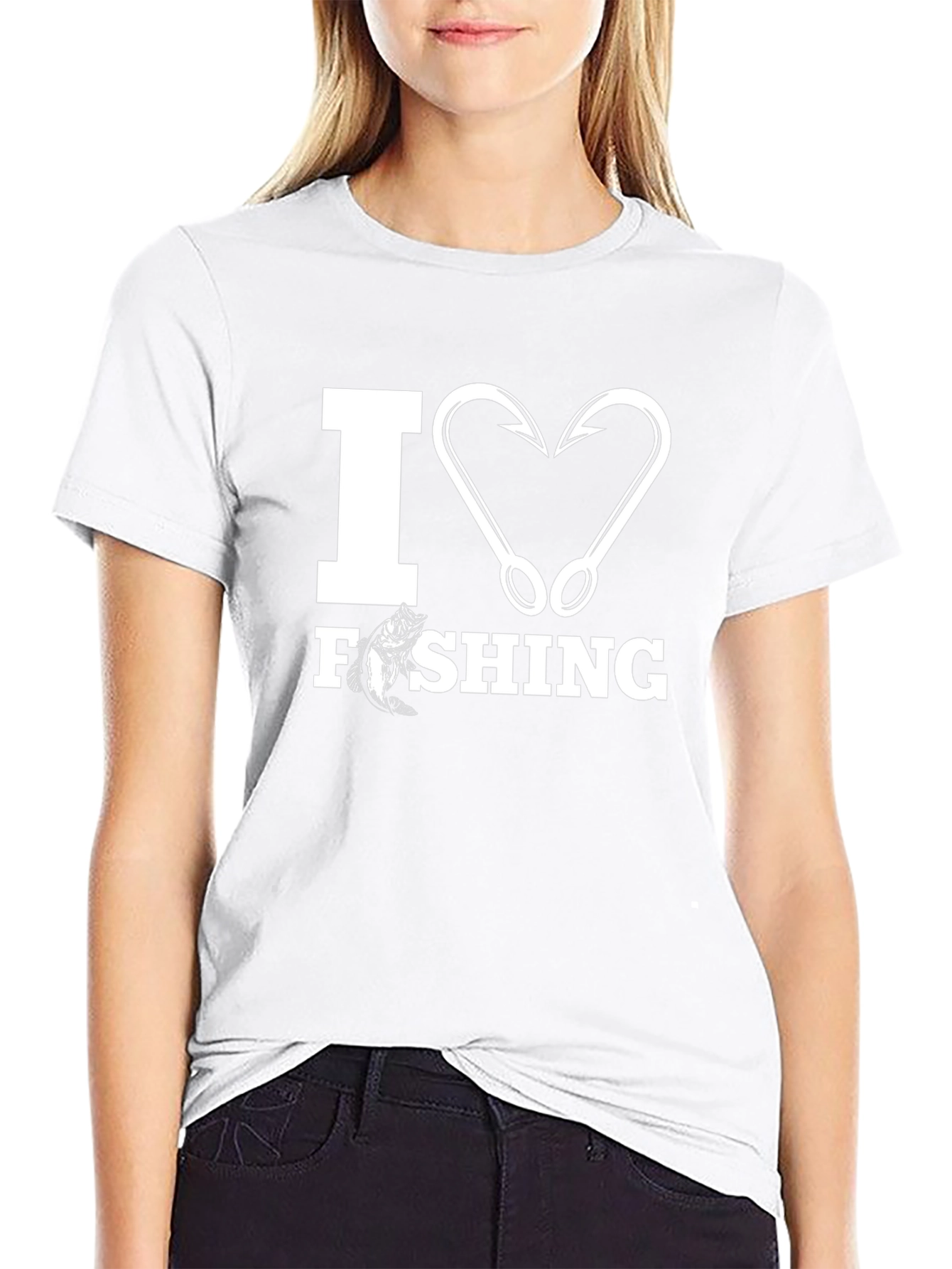 I Heart Fishing Graphic T-Shirt
