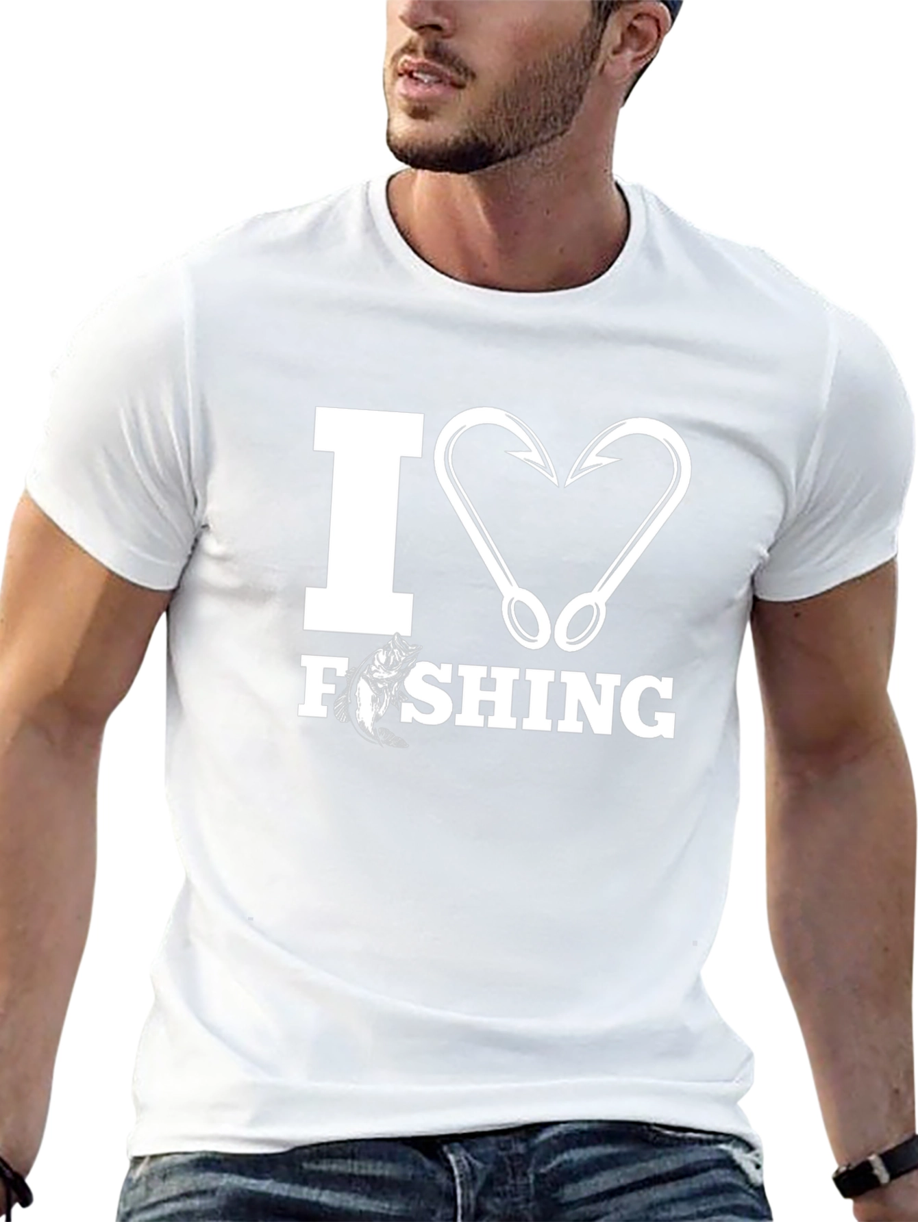 I Heart Fishing Graphic T-Shirt