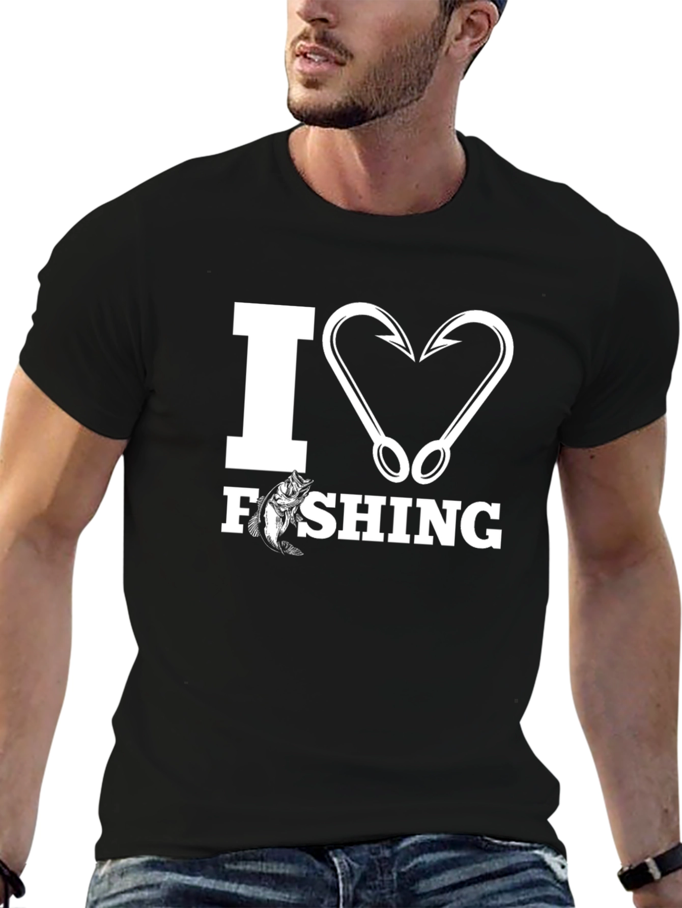 I Heart Fishing Graphic T-Shirt