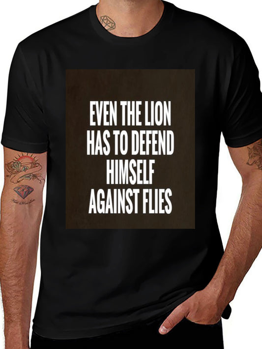 Lion Defense Black T-Shirt