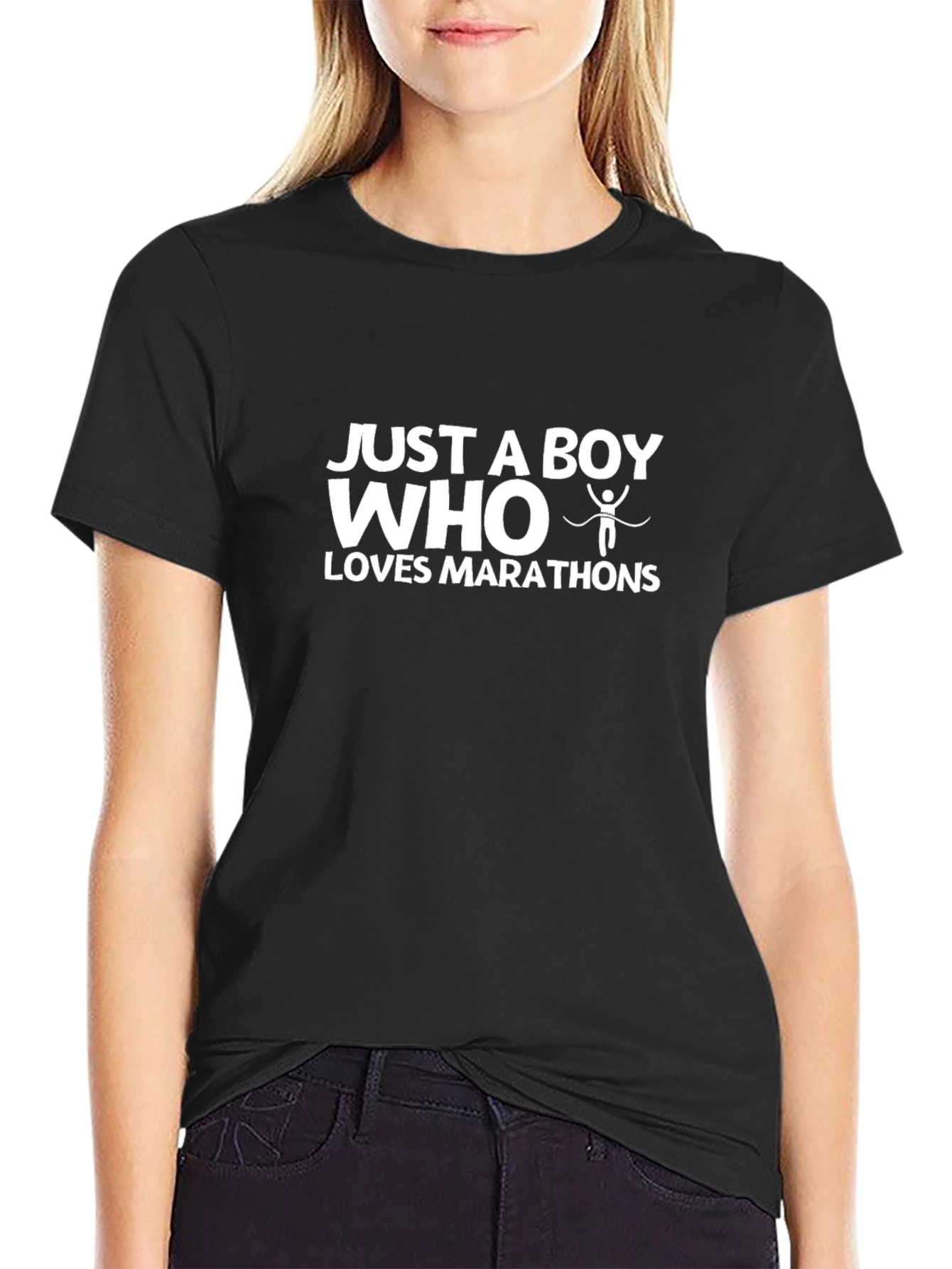 Just A Boy Who Loves Marathons Graphic Tee