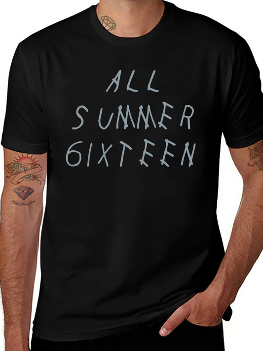All Summer Sixteen Graphic Tee - Trendy Casual T-Shirt