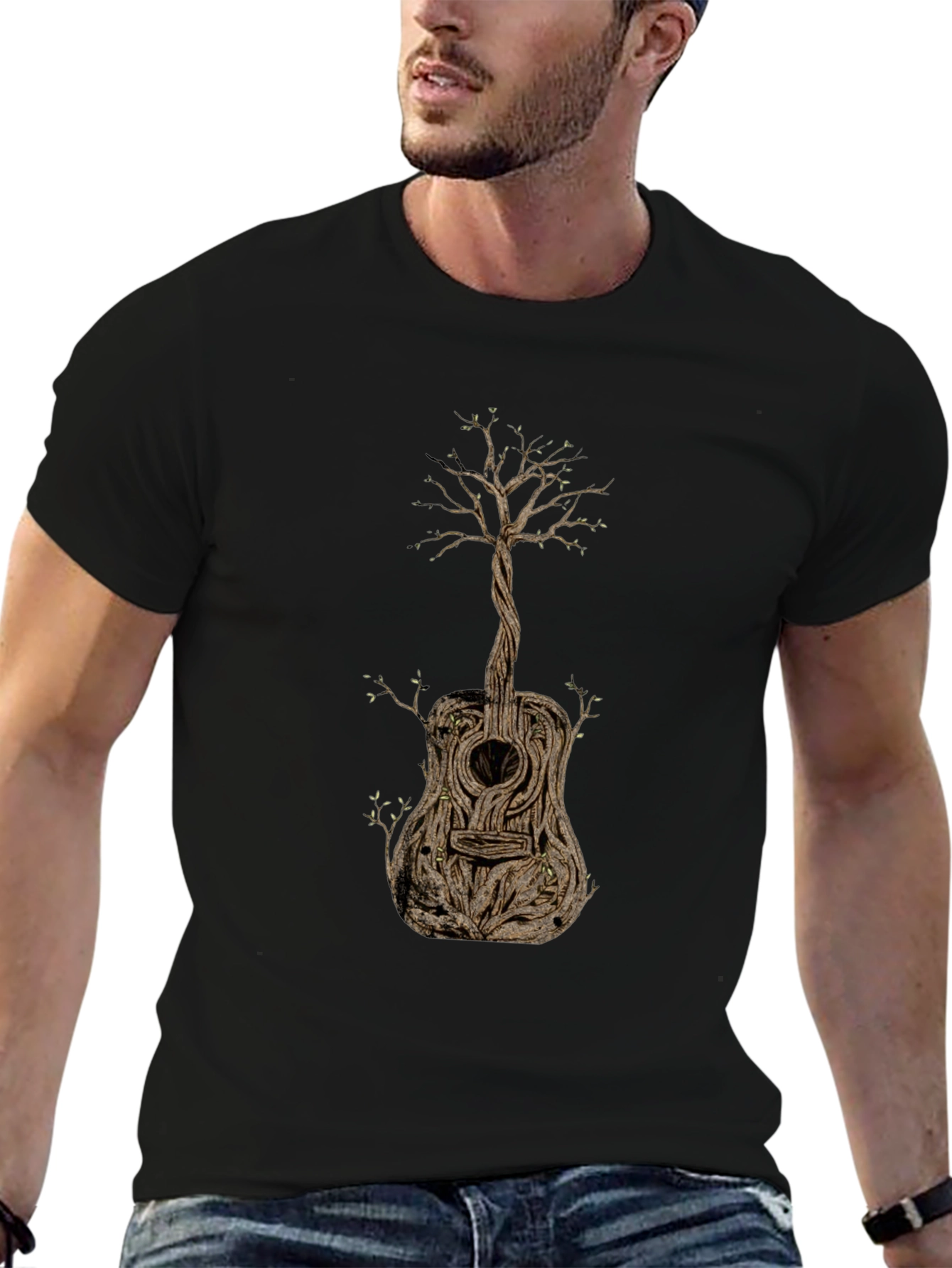 Guitar Tree Graphic T-Shirt - Music Lovers Tee