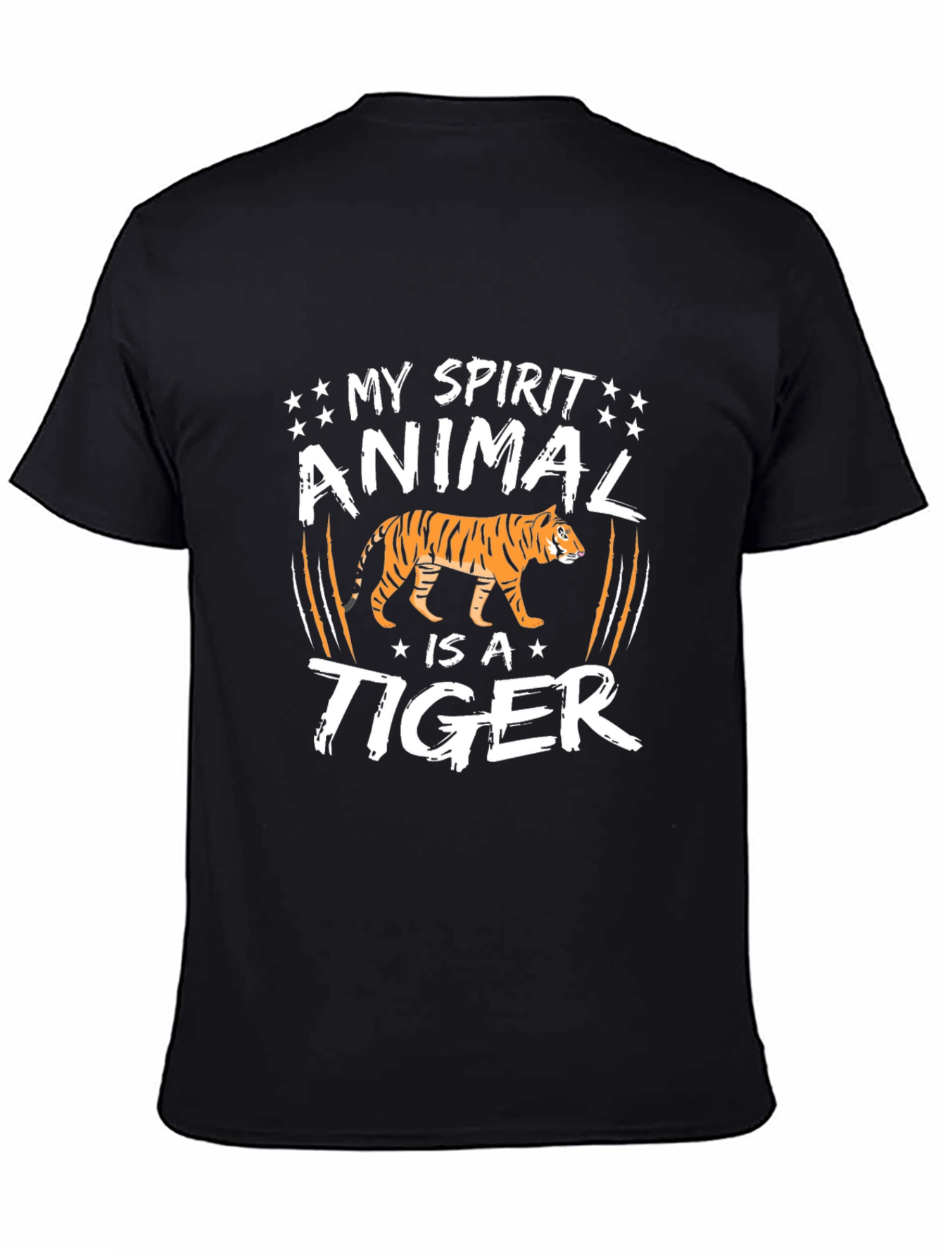 My Spirit Animal is a Tiger T-Shirt - Black