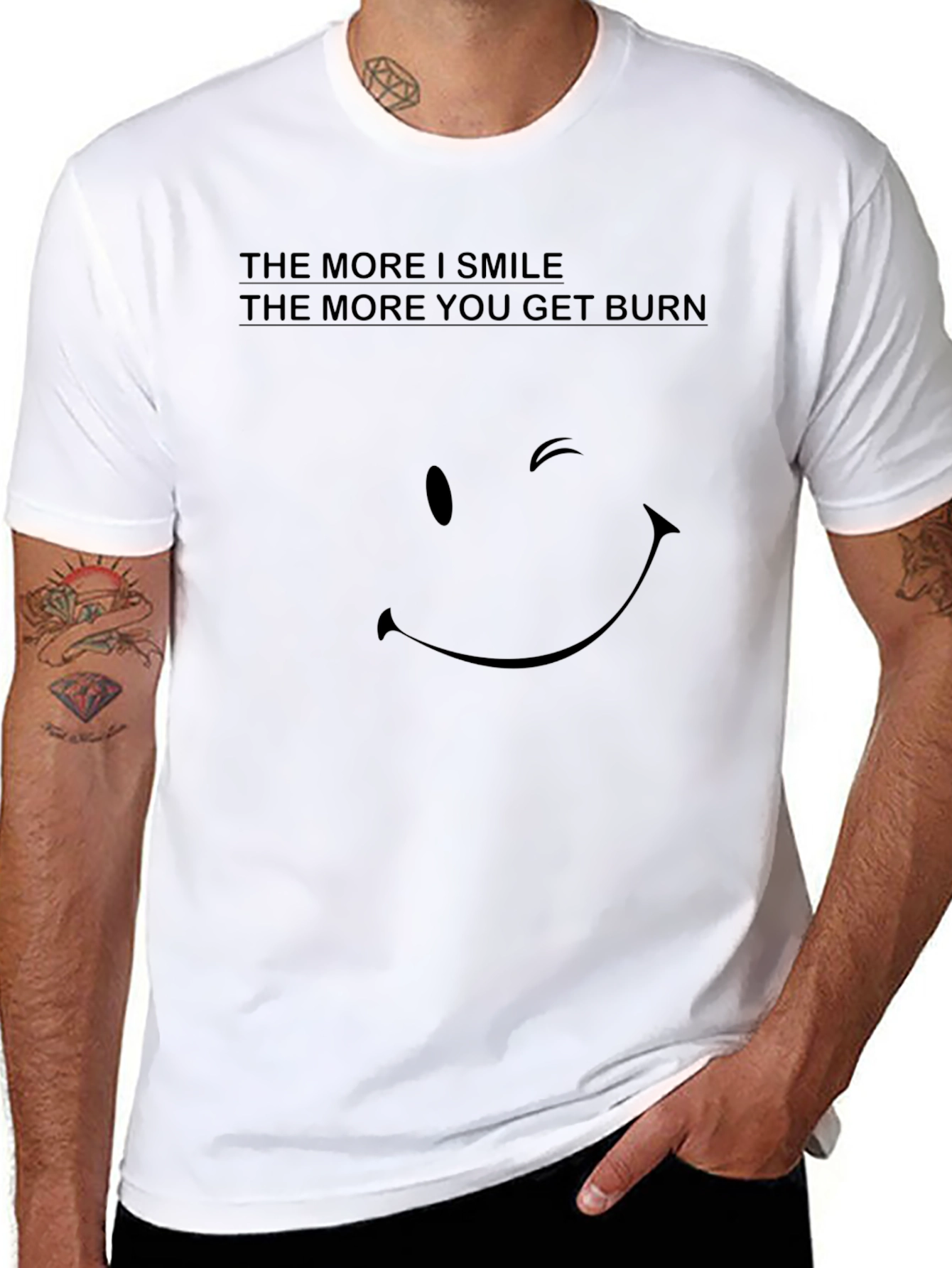 Humorous Wink Smile T-Shirt