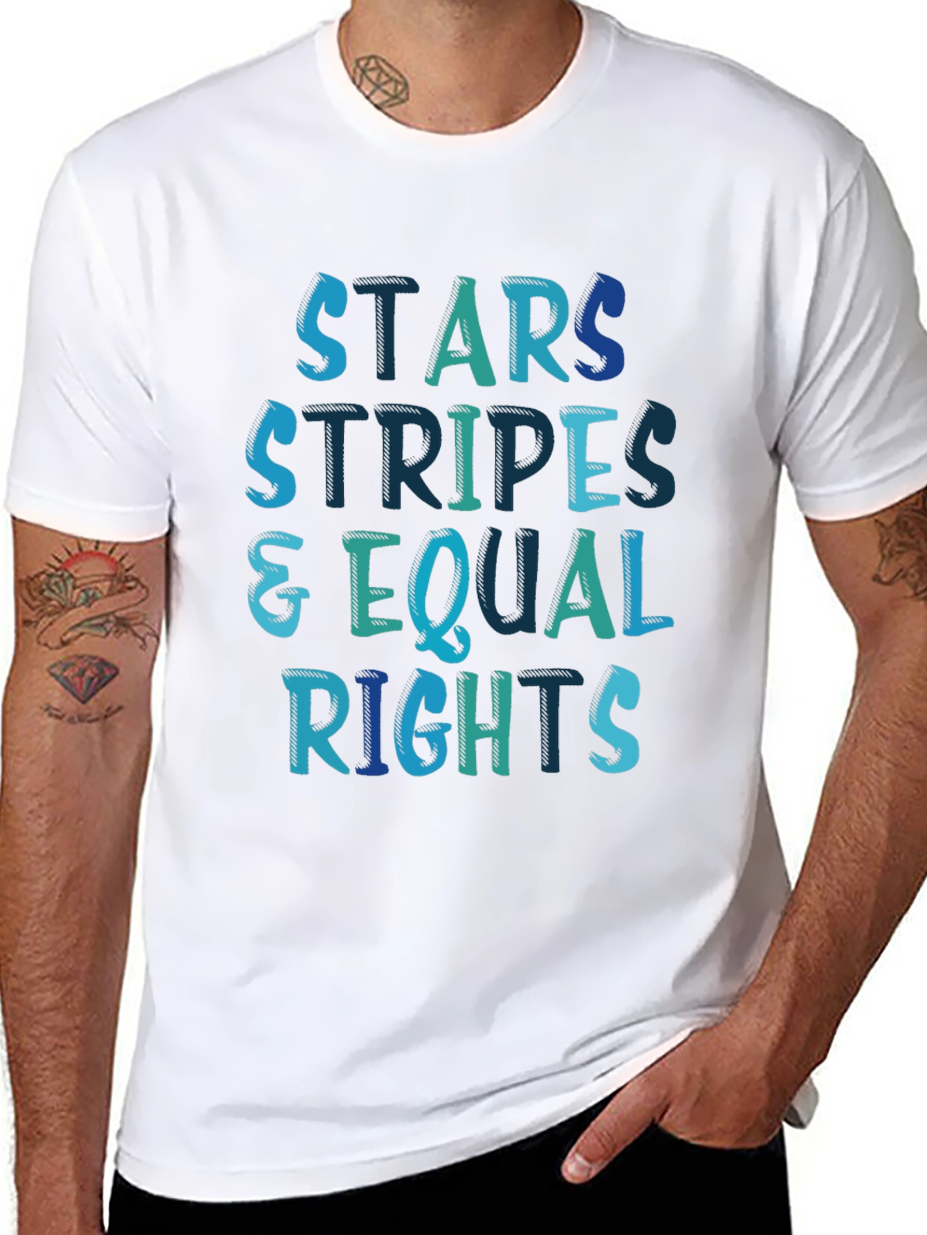 Stars Stripes & Equal Rights Graphic Tee