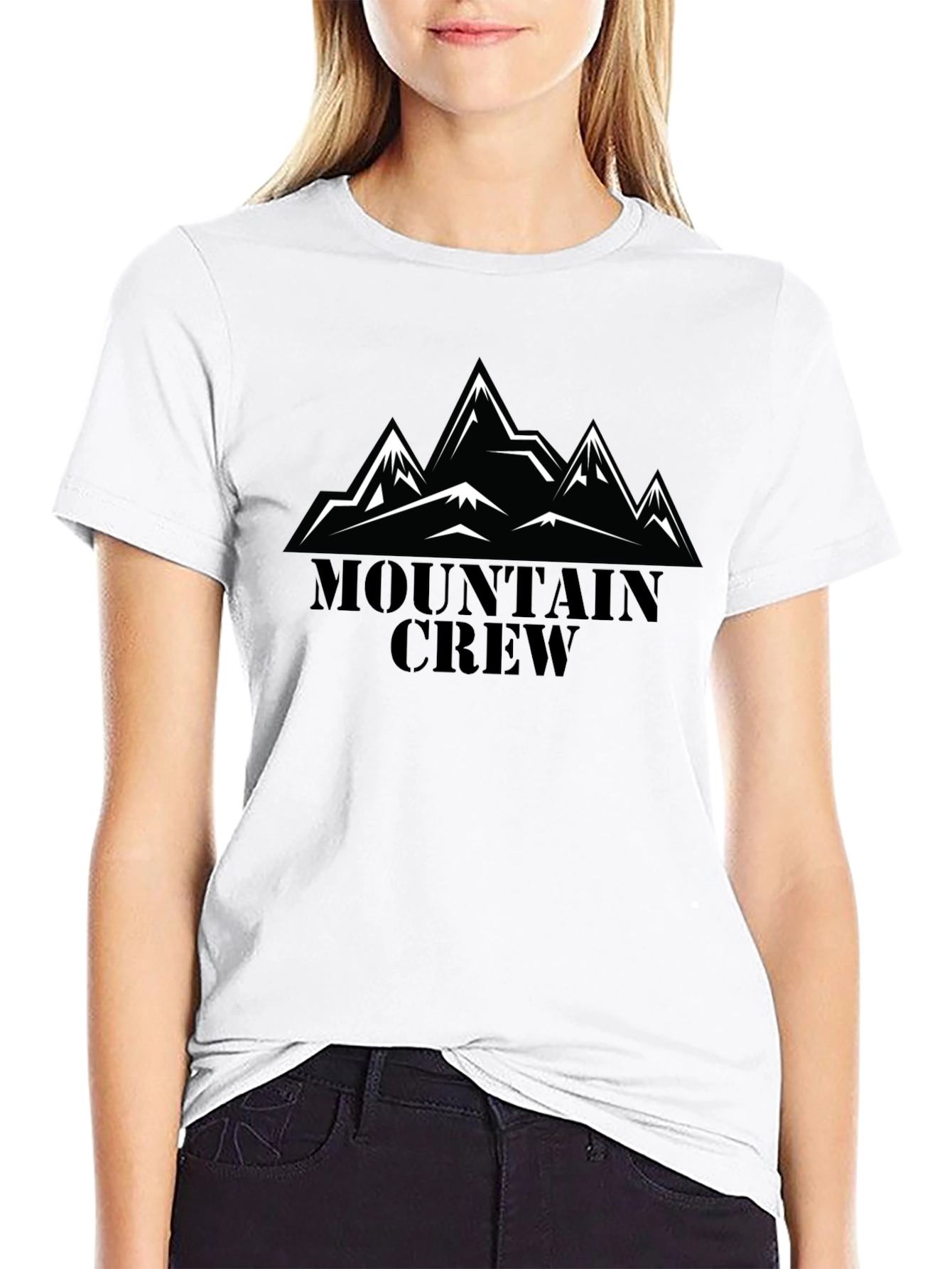 Mountain Crew Black T-Shirt - Adventure Ready