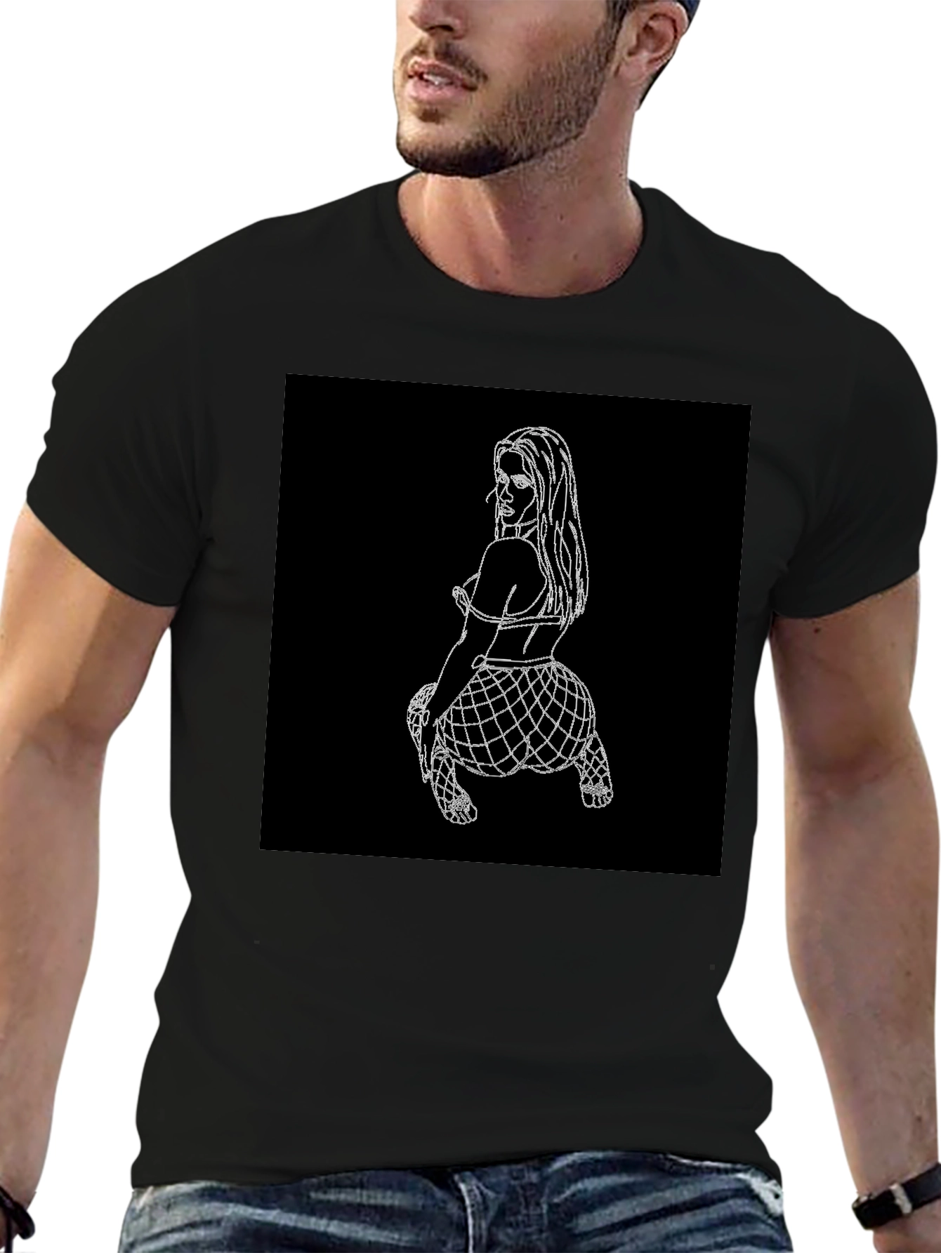 Unique Graphic Tee - Black Shirt with Bold Design
