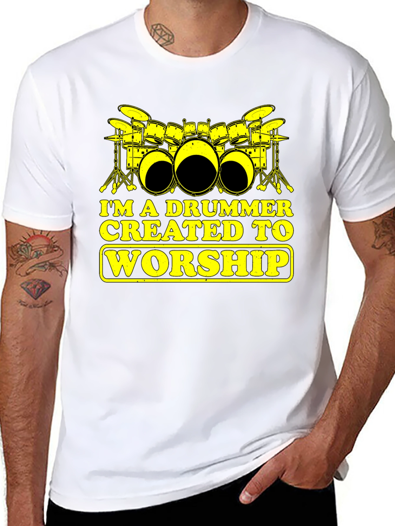 Drummer Worship Graphic T-Shirt