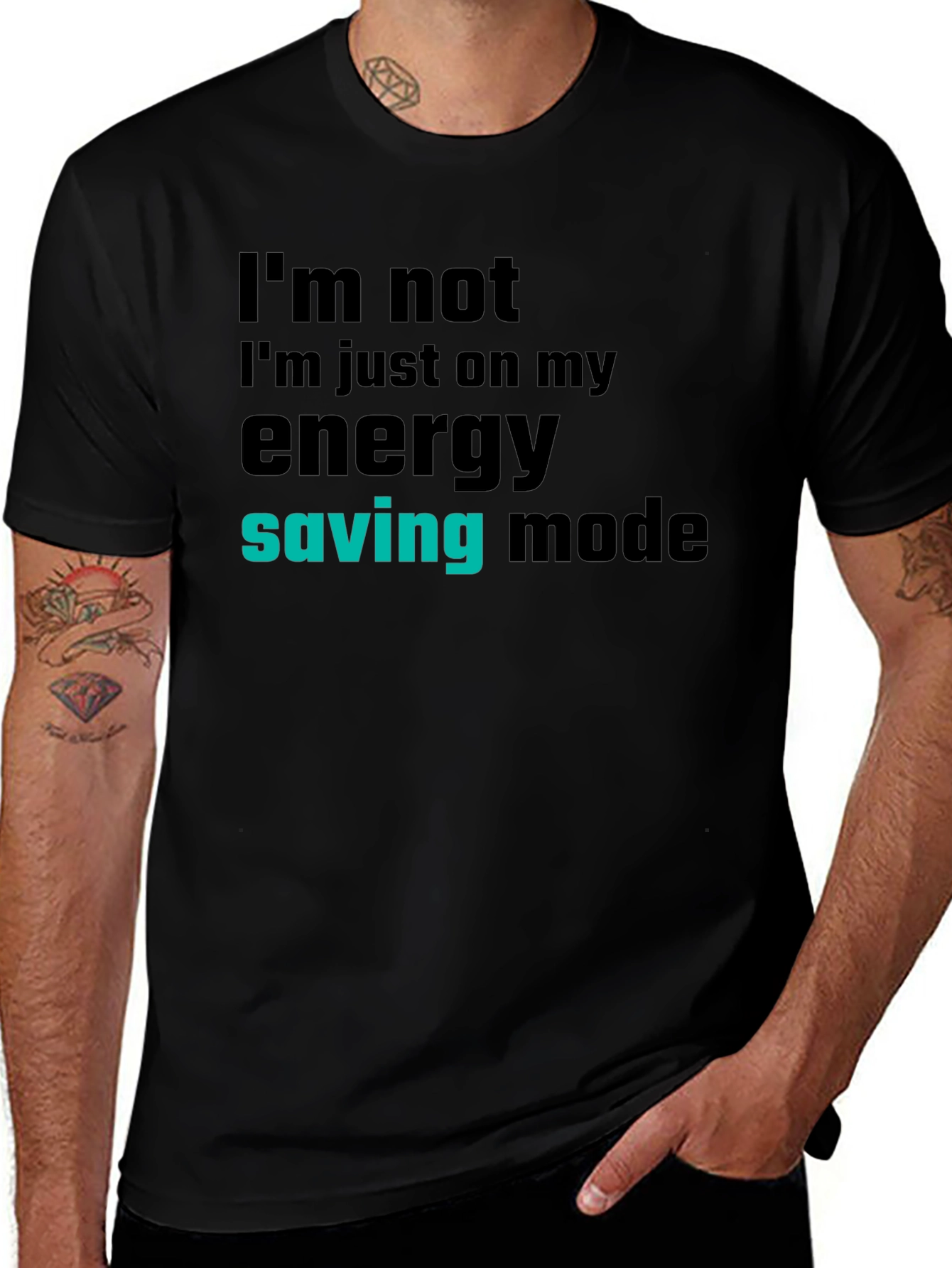 Energy Saving Mode T-Shirt - Funny Graphic Tee