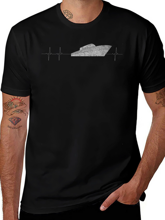 Vintage Boat Heartbeat T-Shirt