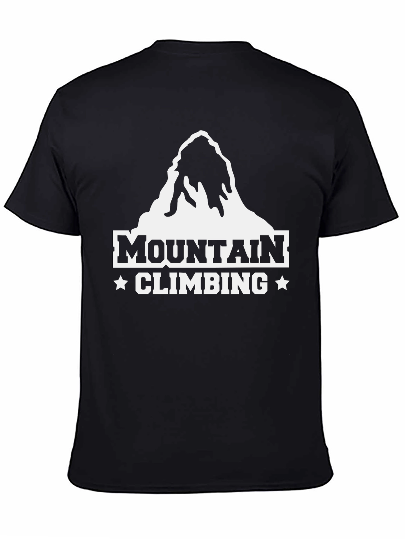 Mountain Climbing Graphic T-Shirt - Black