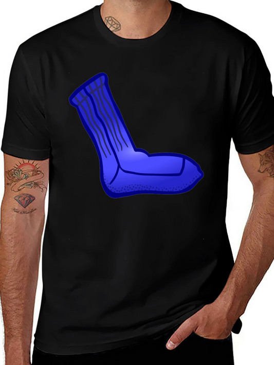 Sock Graphic Black T-Shirt