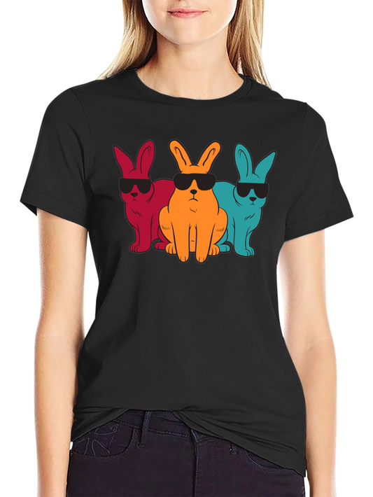 Cool Bunny Graphic T-Shirt