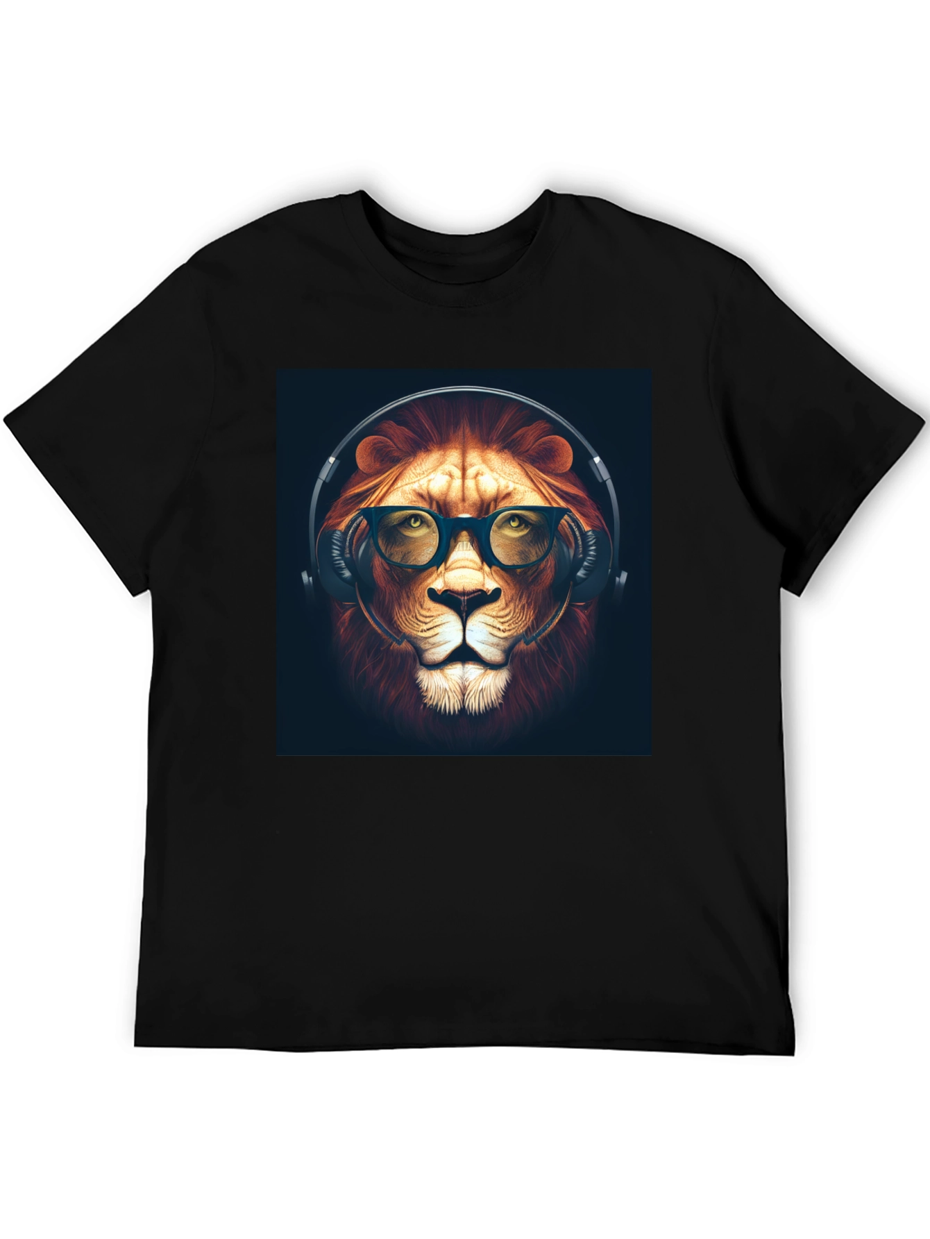 Cool Lion Graphic T-Shirt - Mens Black Tee