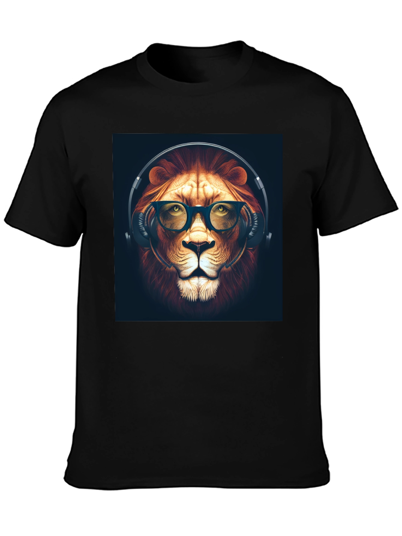 Cool Lion Graphic T-Shirt - Mens Black Tee