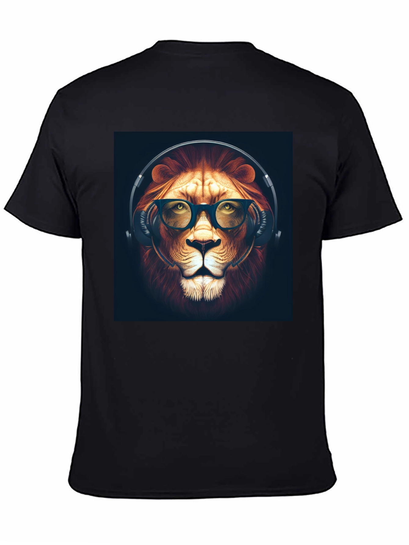 Cool Lion Graphic T-Shirt - Mens Black Tee