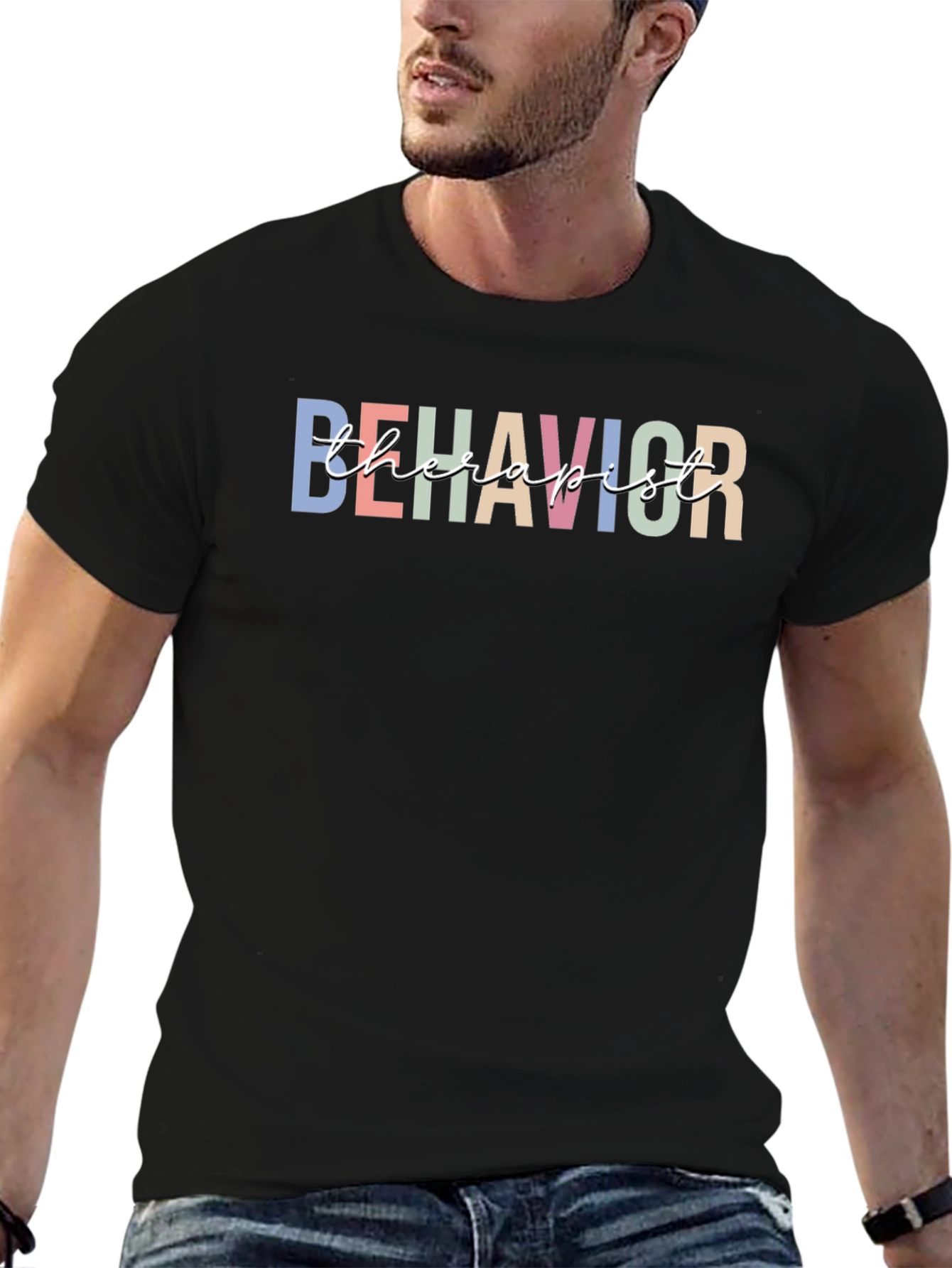 Behavior Therapist T-Shirt - Black Unisex Fit