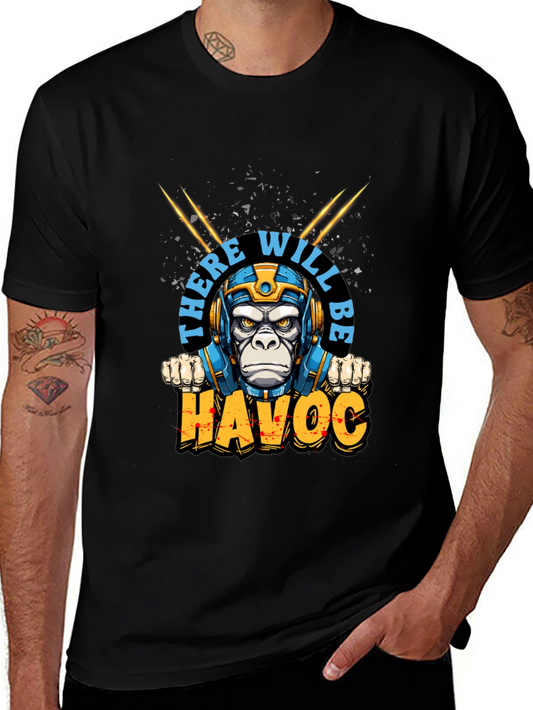 There Will Be Havoc Monkey Graphic Tee