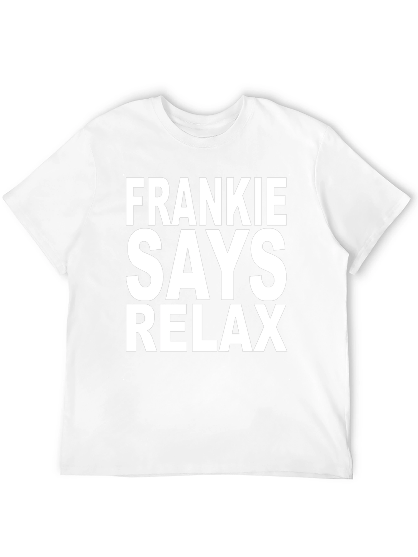 Frankie Says Relax Graphic Tee - Black Cotton T-Shirt