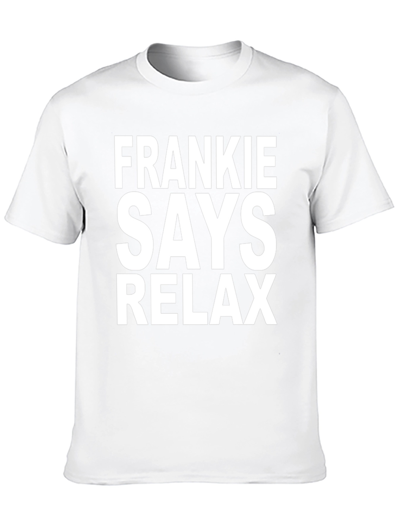 Frankie Says Relax Graphic Tee - Black Cotton T-Shirt